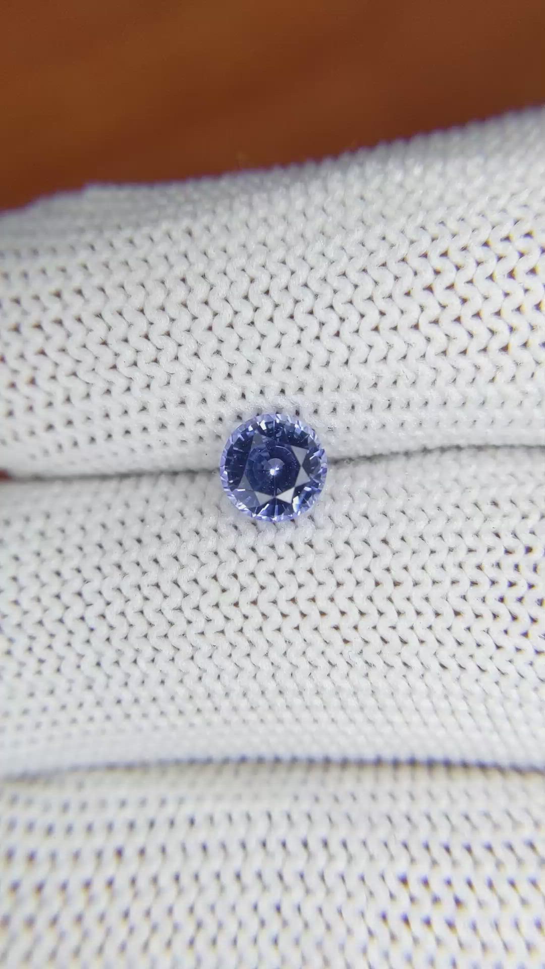 0.98 Ct. Blue Sapphire from Ceylon (Sri Lanka) Size Video