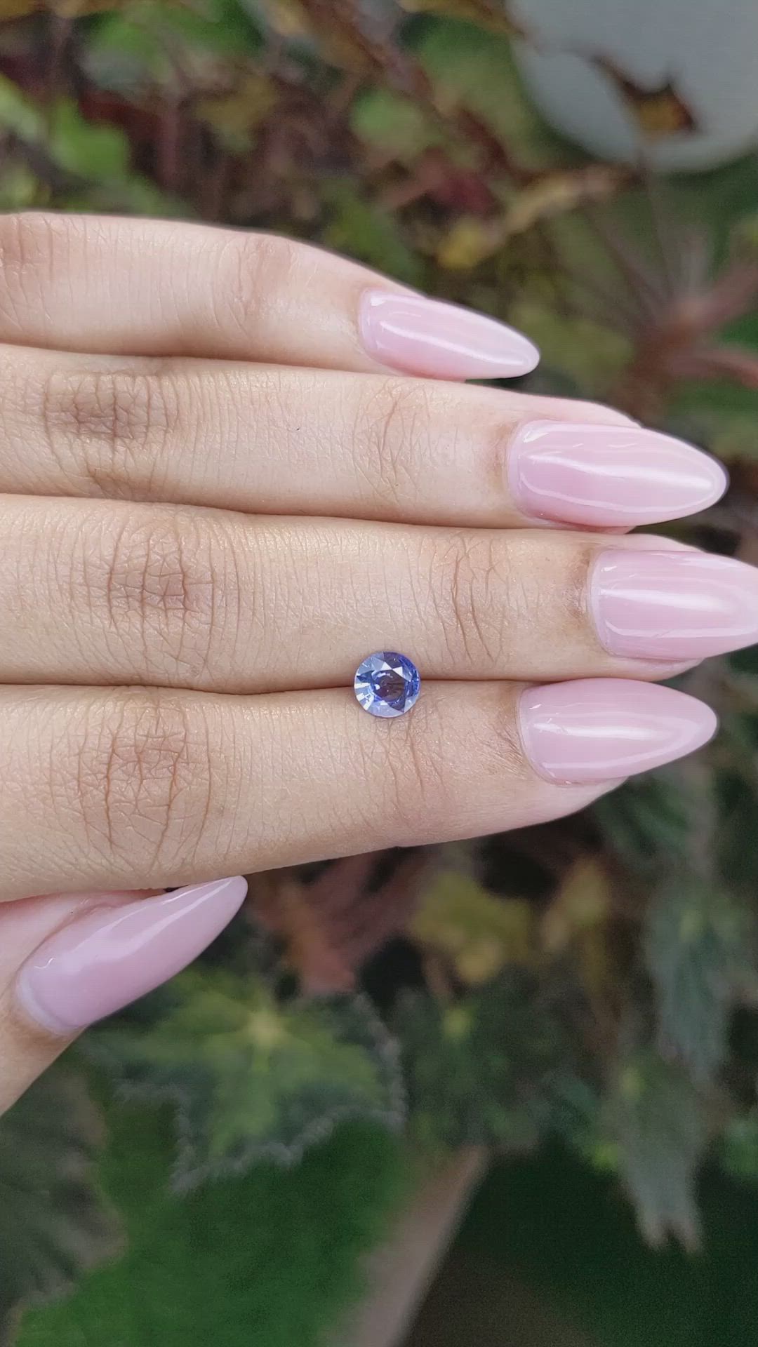 0.62 Ct. Blue Sapphire from Ceylon (Sri Lanka) Size Video