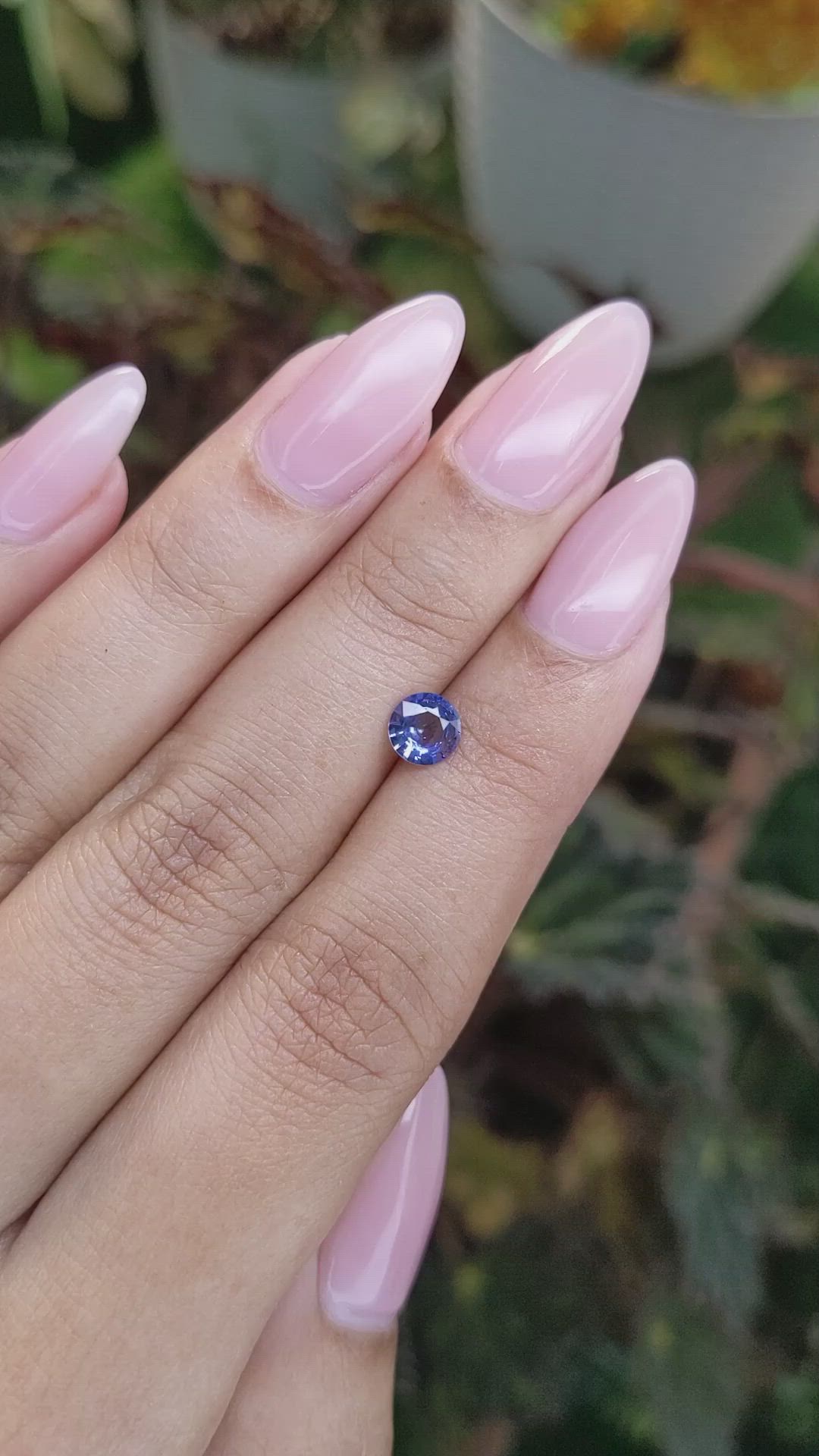 0.62 Ct. Blue Sapphire from Ceylon (Sri Lanka) Size Video