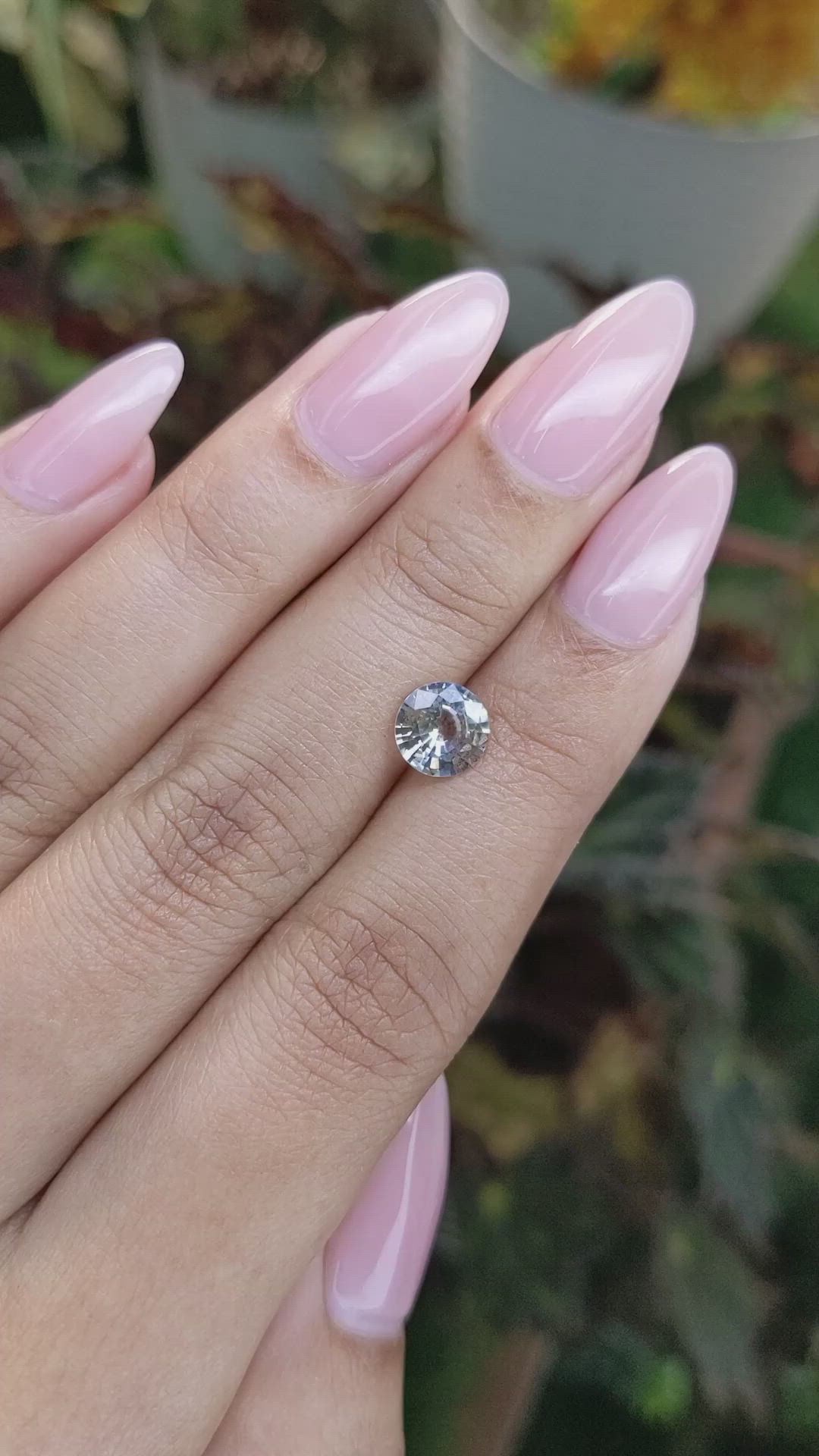 1.43 Ct. Bi Color Sapphire from Ceylon (Sri Lanka) Size Video