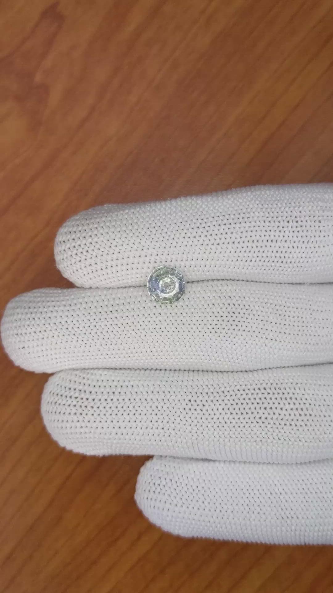 1.43 Ct. Bi Color Sapphire from Ceylon (Sri Lanka) Size Video