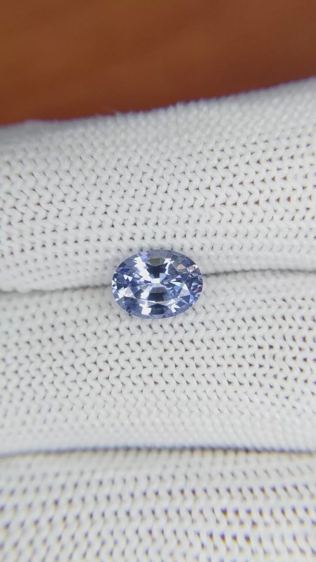 1.71 Ct. Blue Sapphire from Ceylon (Sri Lanka) Size Video