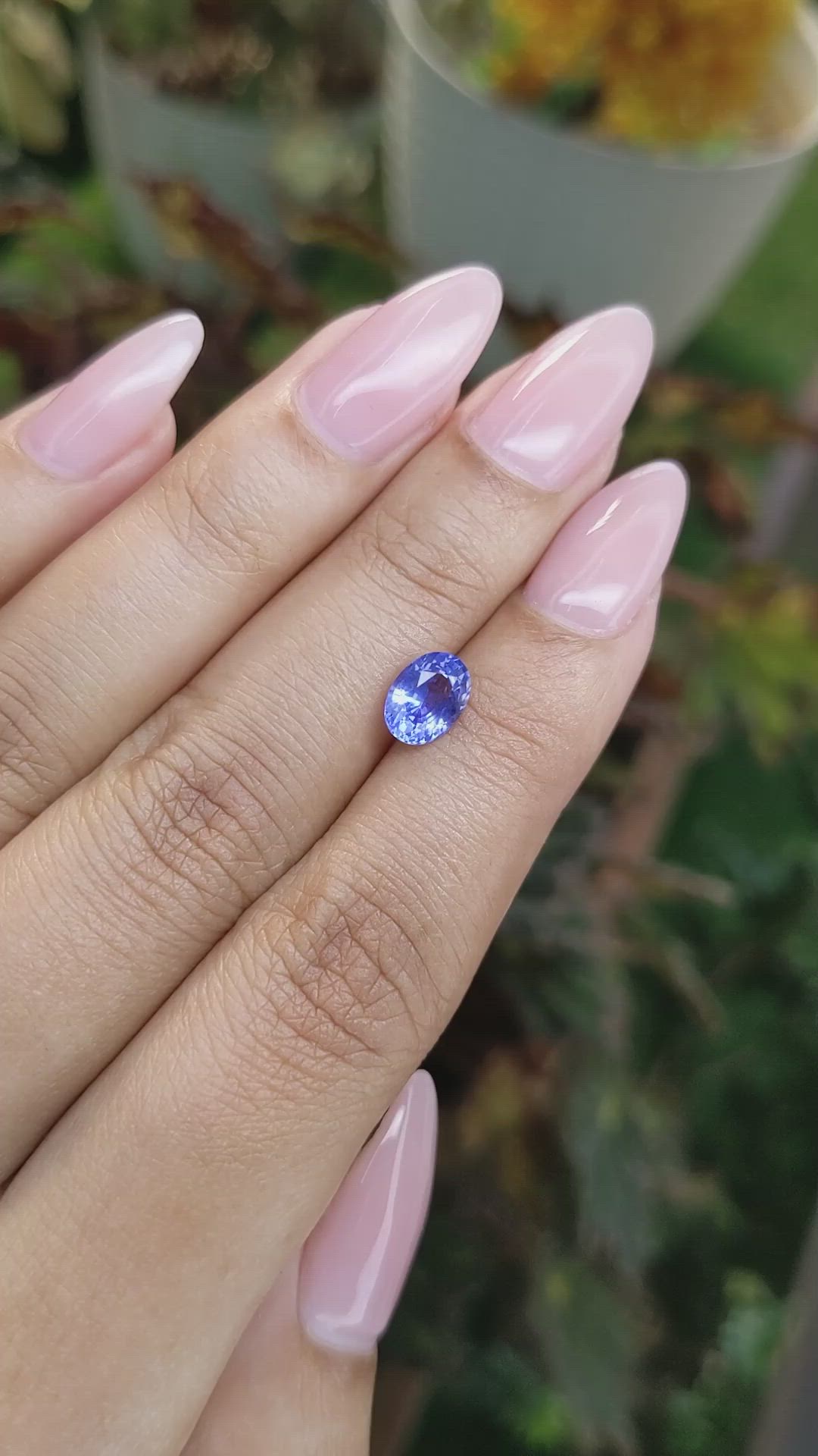 1.41 Ct. Blue Sapphire from Ceylon (Sri Lanka) Size Video