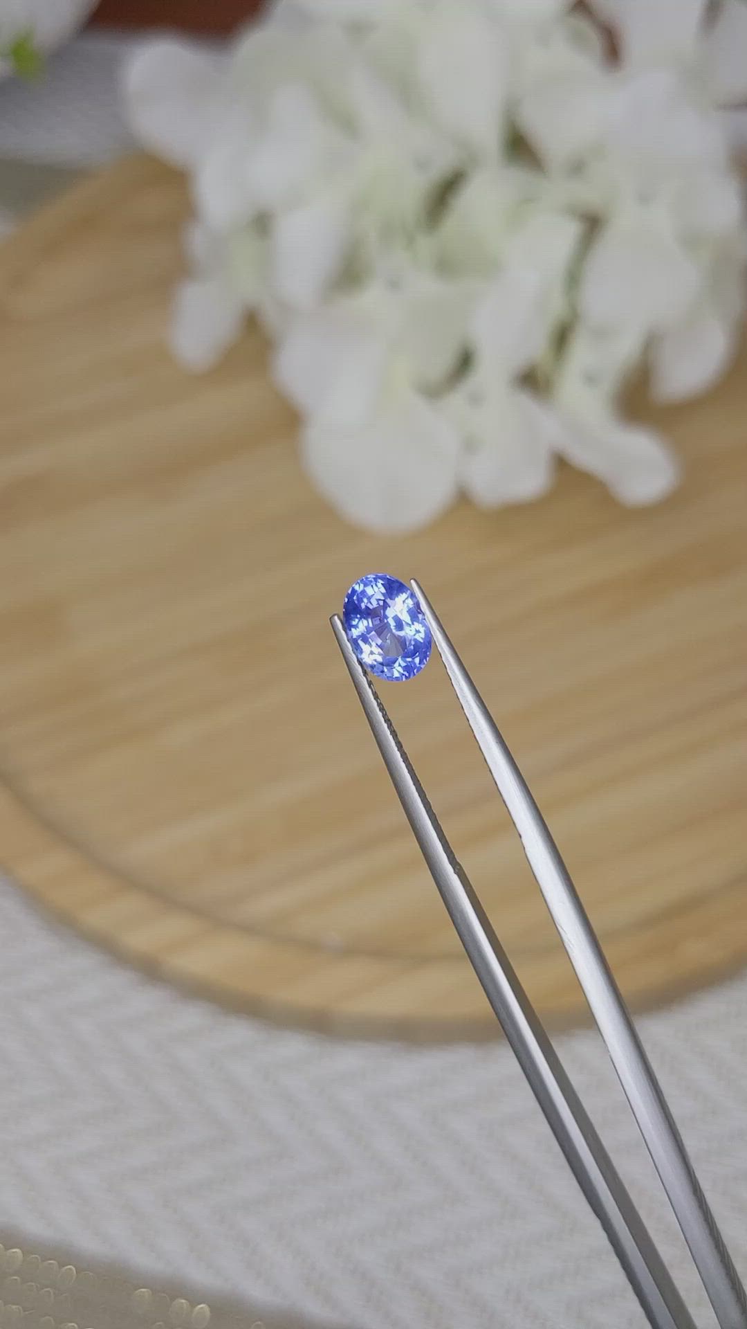 1.41 Ct. Blue Sapphire from Ceylon (Sri Lanka) Size Video
