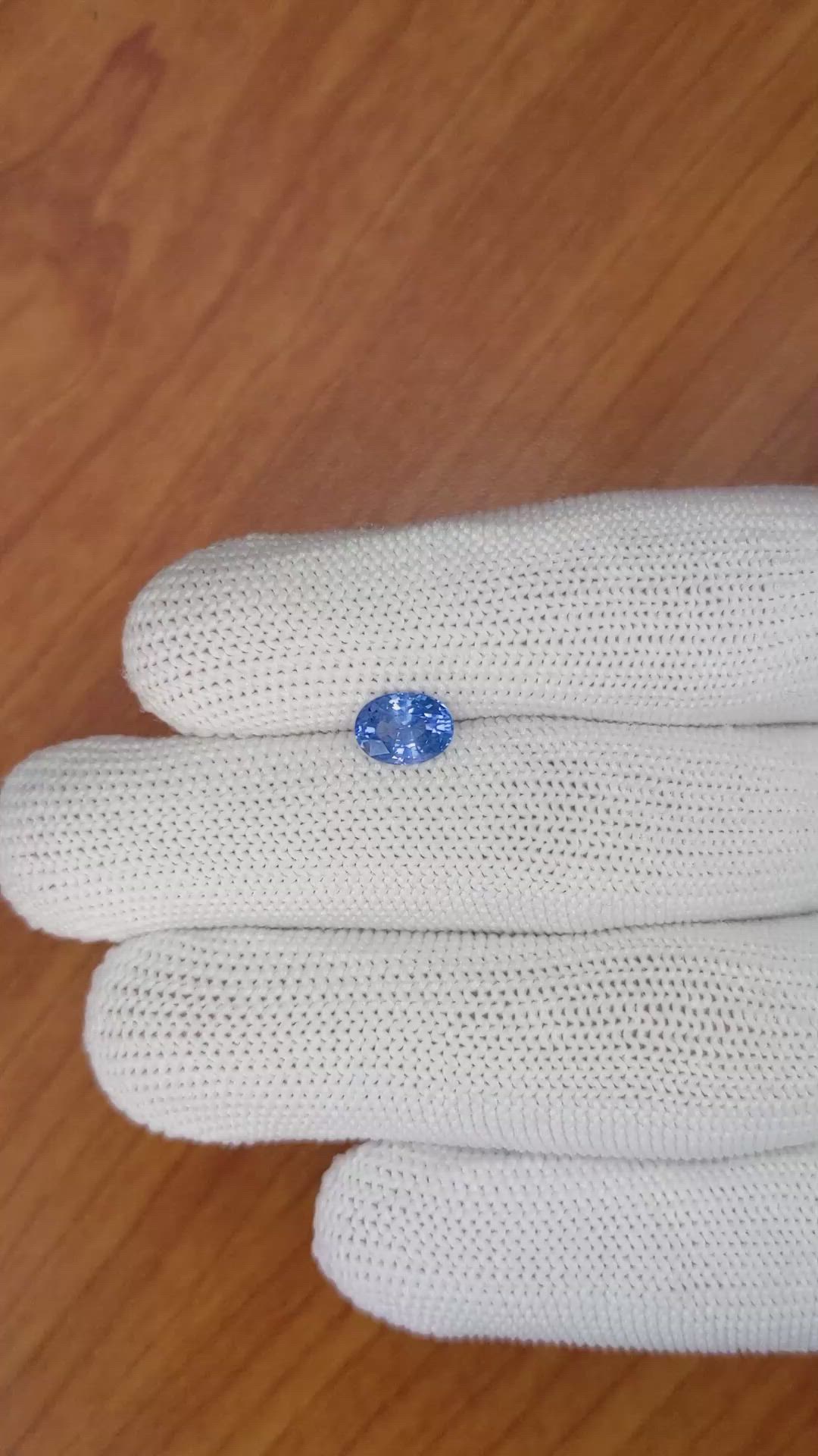 1.41 Ct. Blue Sapphire from Ceylon (Sri Lanka) Size Video