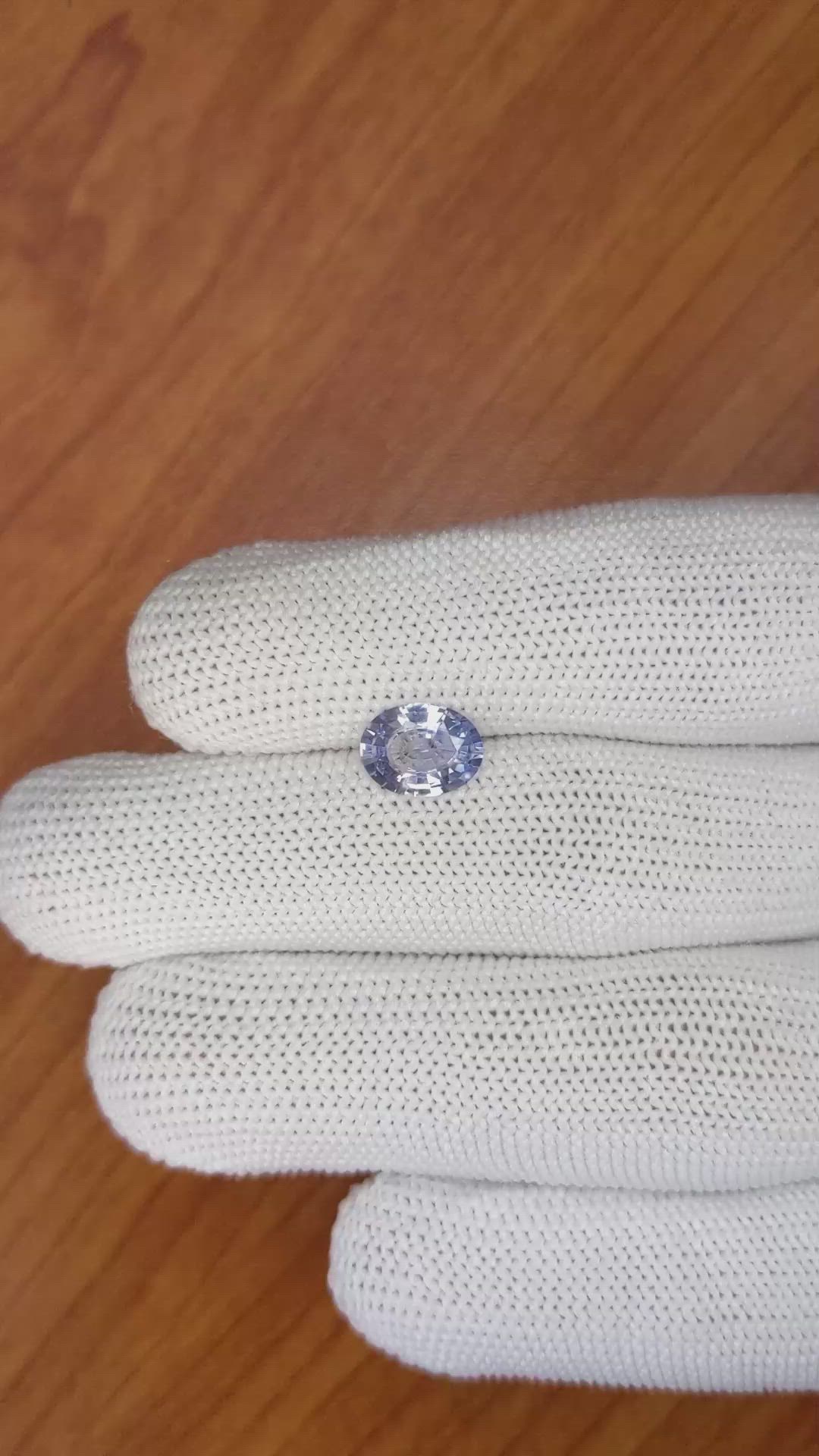 1.75 Ct. Blue Sapphire from Ceylon (Sri Lanka) Size Video