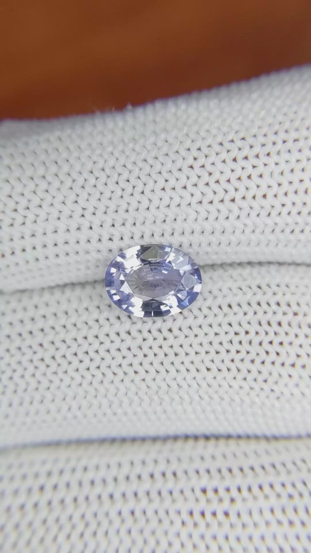 1.75 Ct. Blue Sapphire from Ceylon (Sri Lanka) Size Video
