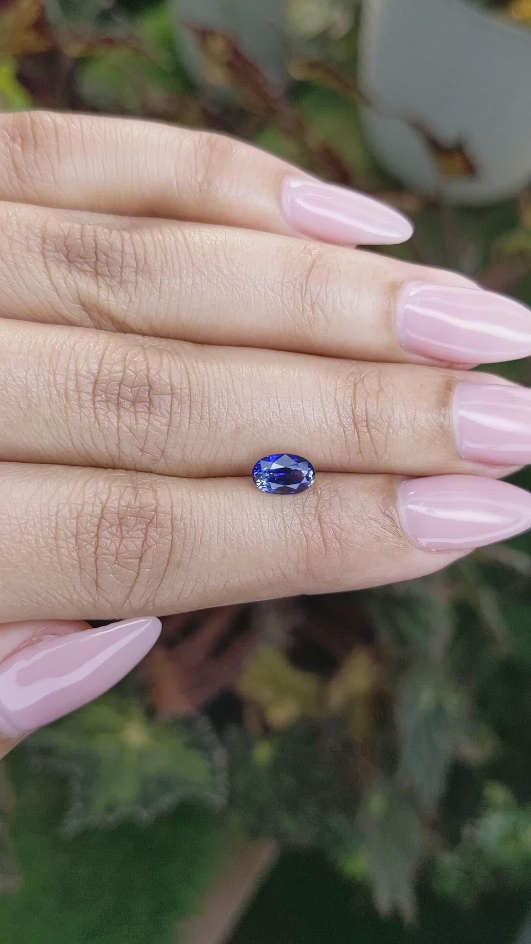 0.99 Ct. Blue Sapphire from Ceylon (Sri Lanka) Size Video