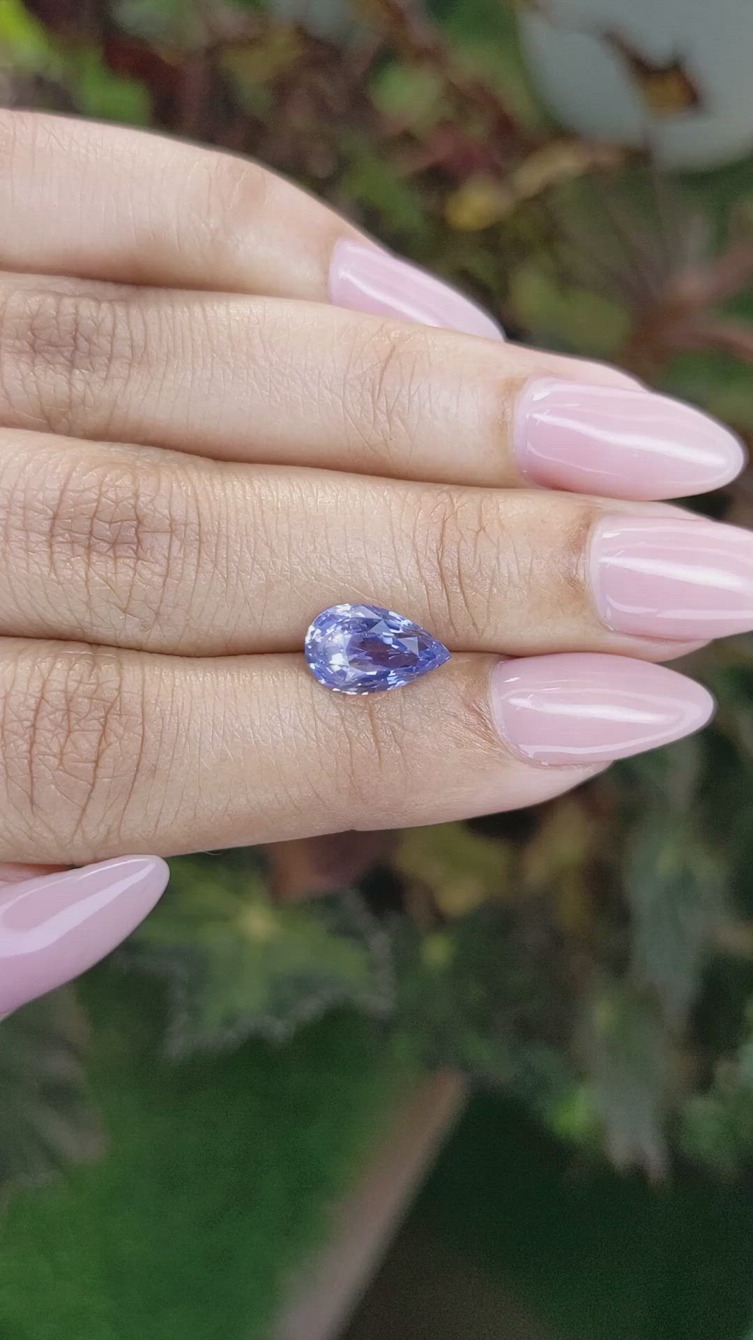 2.84 Ct. Blue Sapphire from Ceylon (Sri Lanka) Size Video