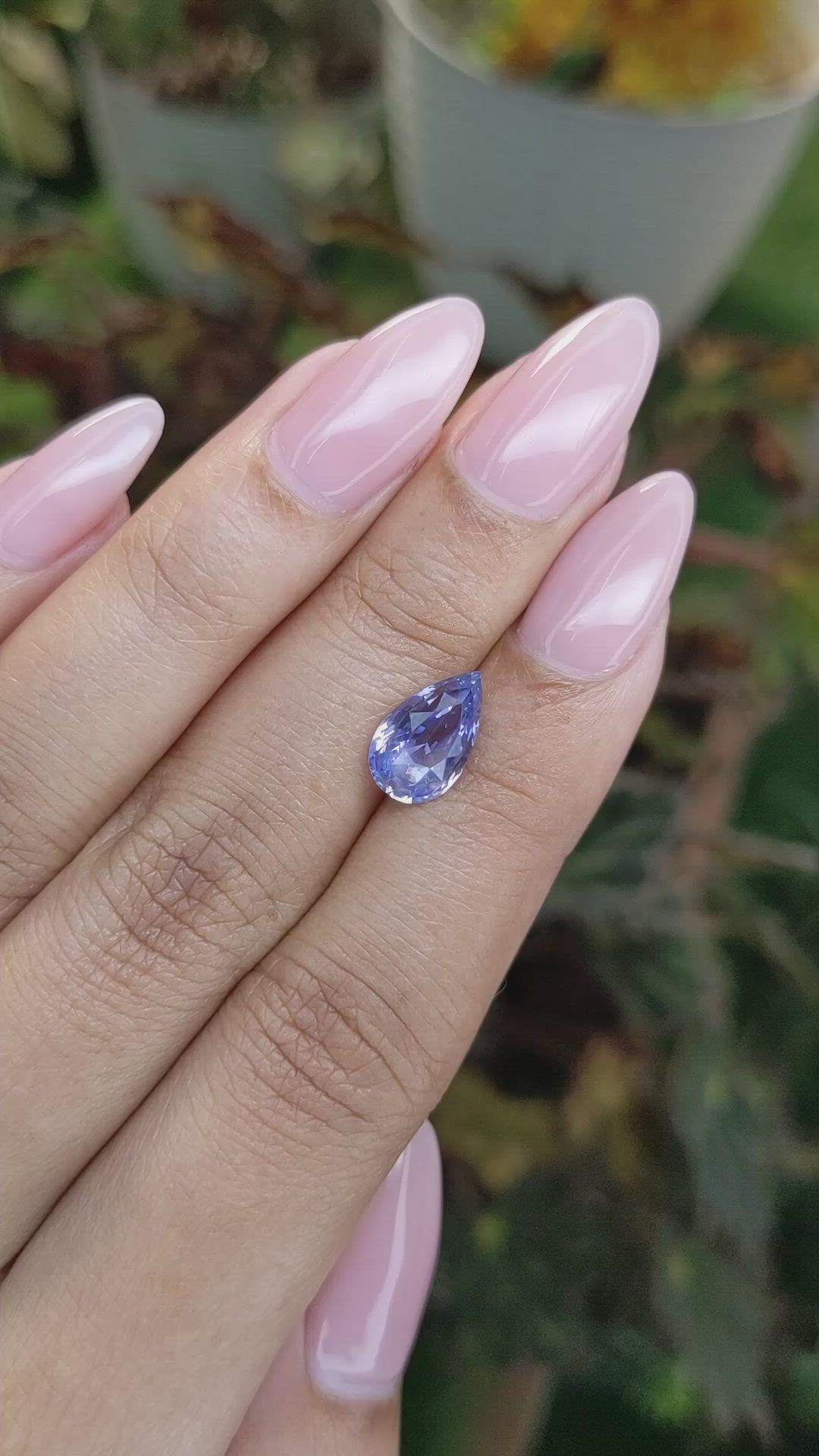 2.84 Ct. Blue Sapphire from Ceylon (Sri Lanka) Size Video