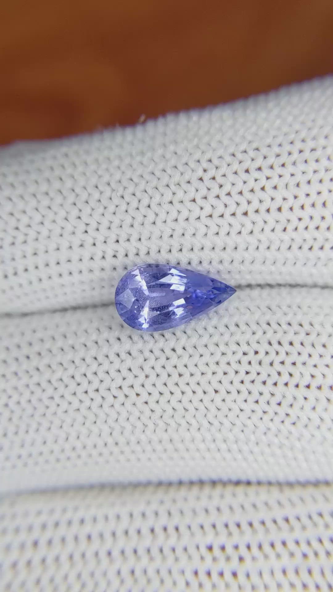 1.90 Ct. Blue Sapphire from Ceylon (Sri Lanka) Size Video