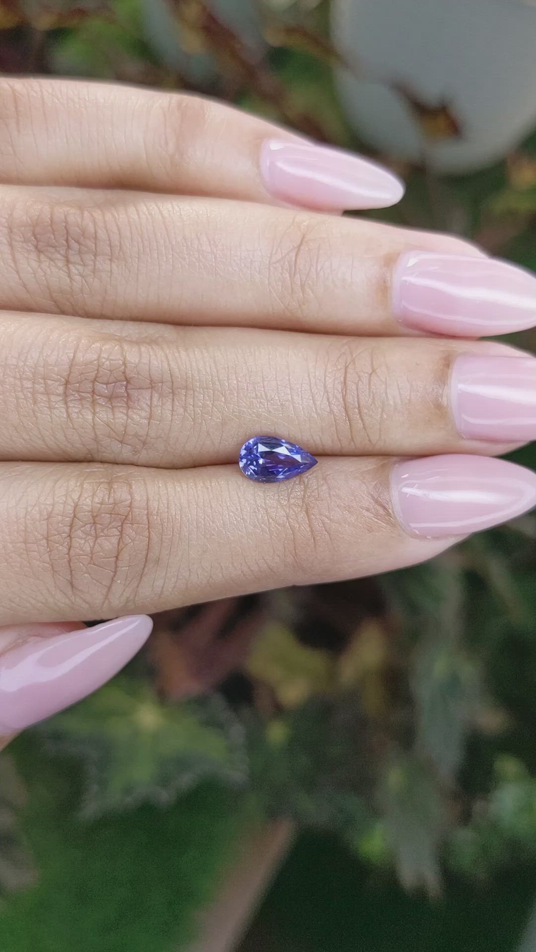 1.03 Ct. Blue Sapphire from Ceylon (Sri Lanka) Size Video
