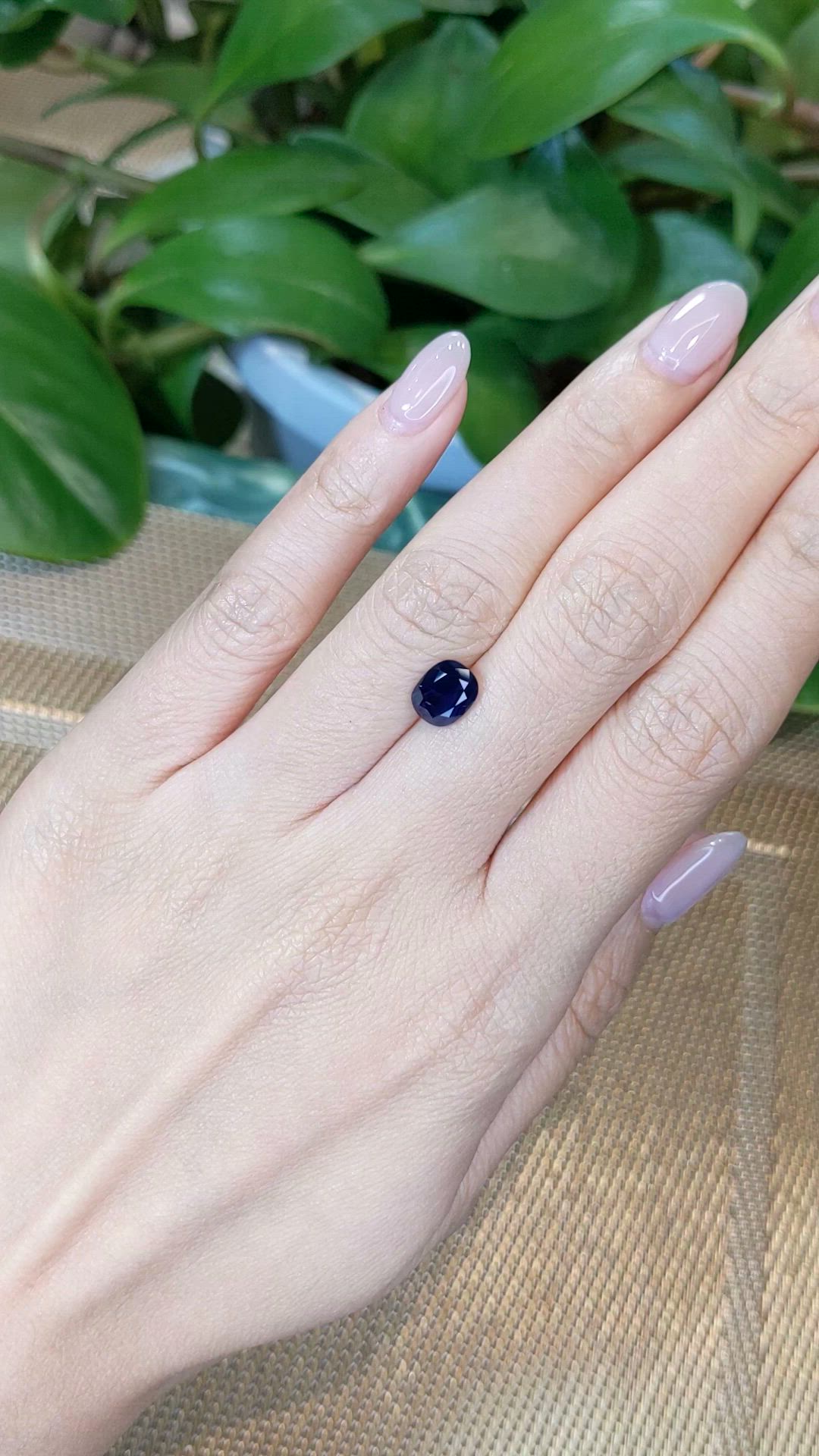 2.03 Ct. Blue Sapphire from Madagascar Size Video