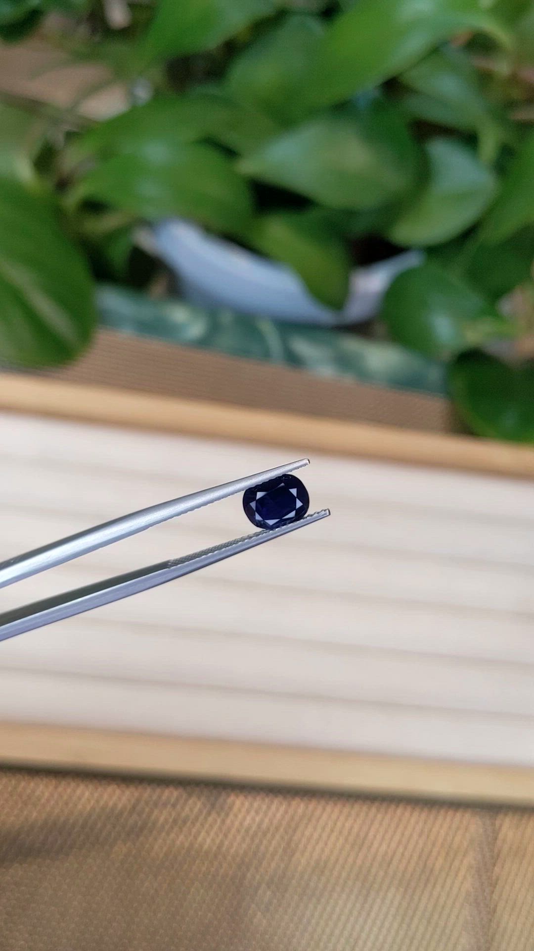 2.03 Ct. Blue Sapphire from Madagascar Size Video