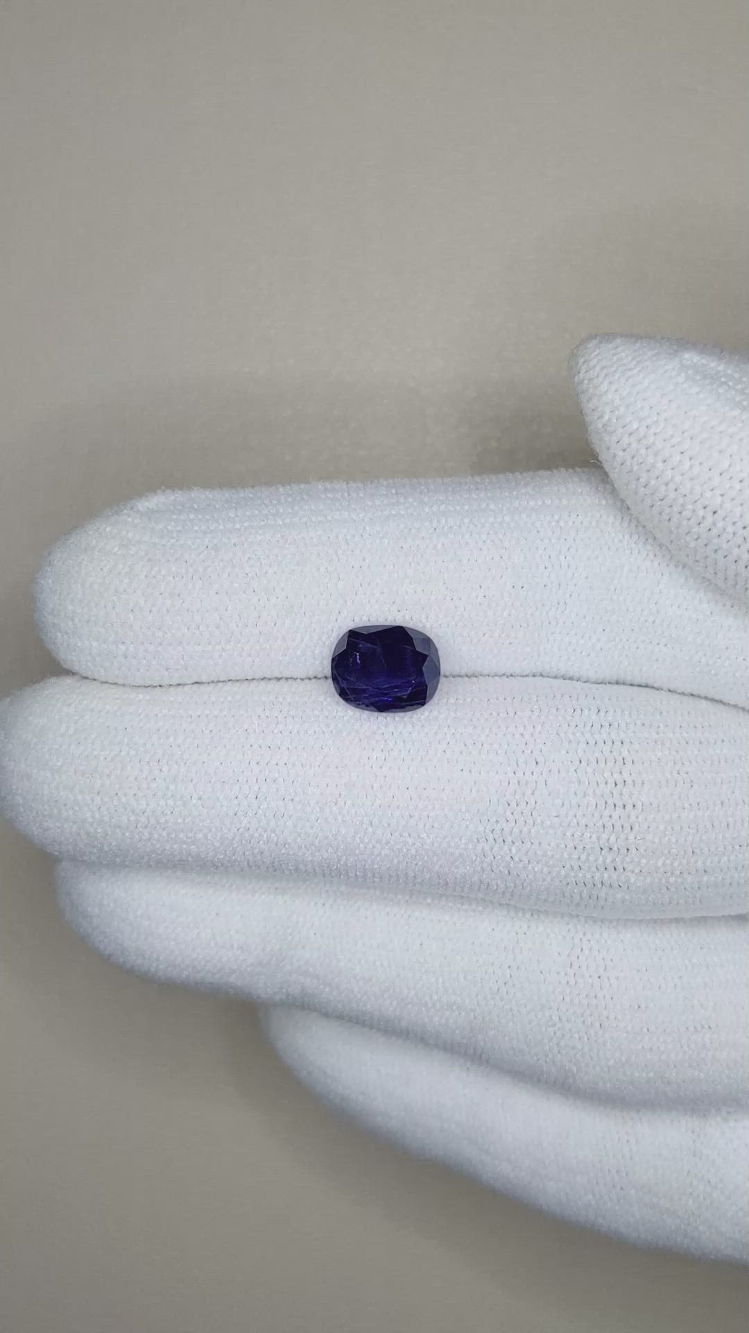 2.03 Ct. Blue Sapphire from Madagascar Size Video