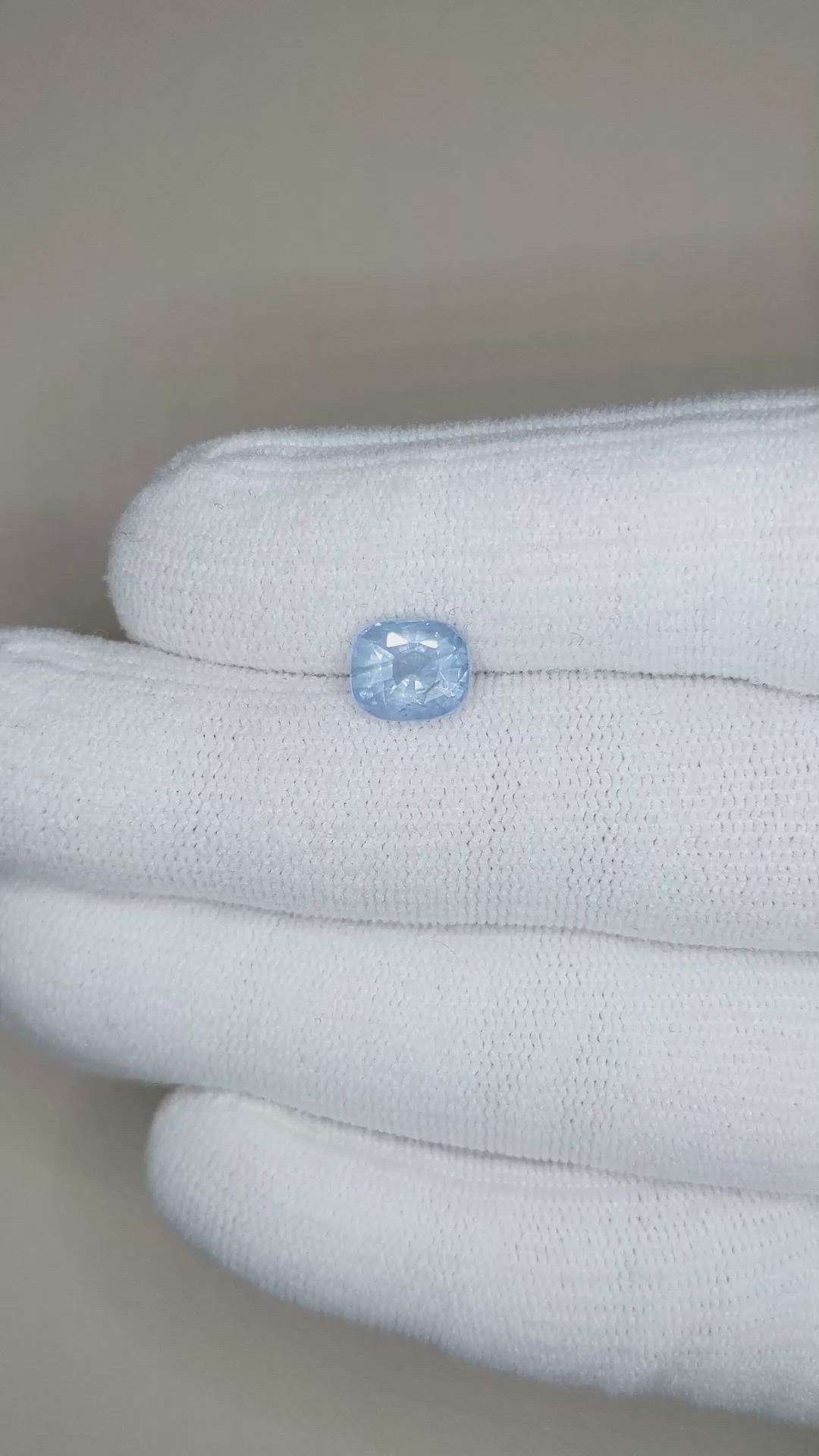 2.37 Ct. Blue Sapphire from Burma (Myanmar) Size Video