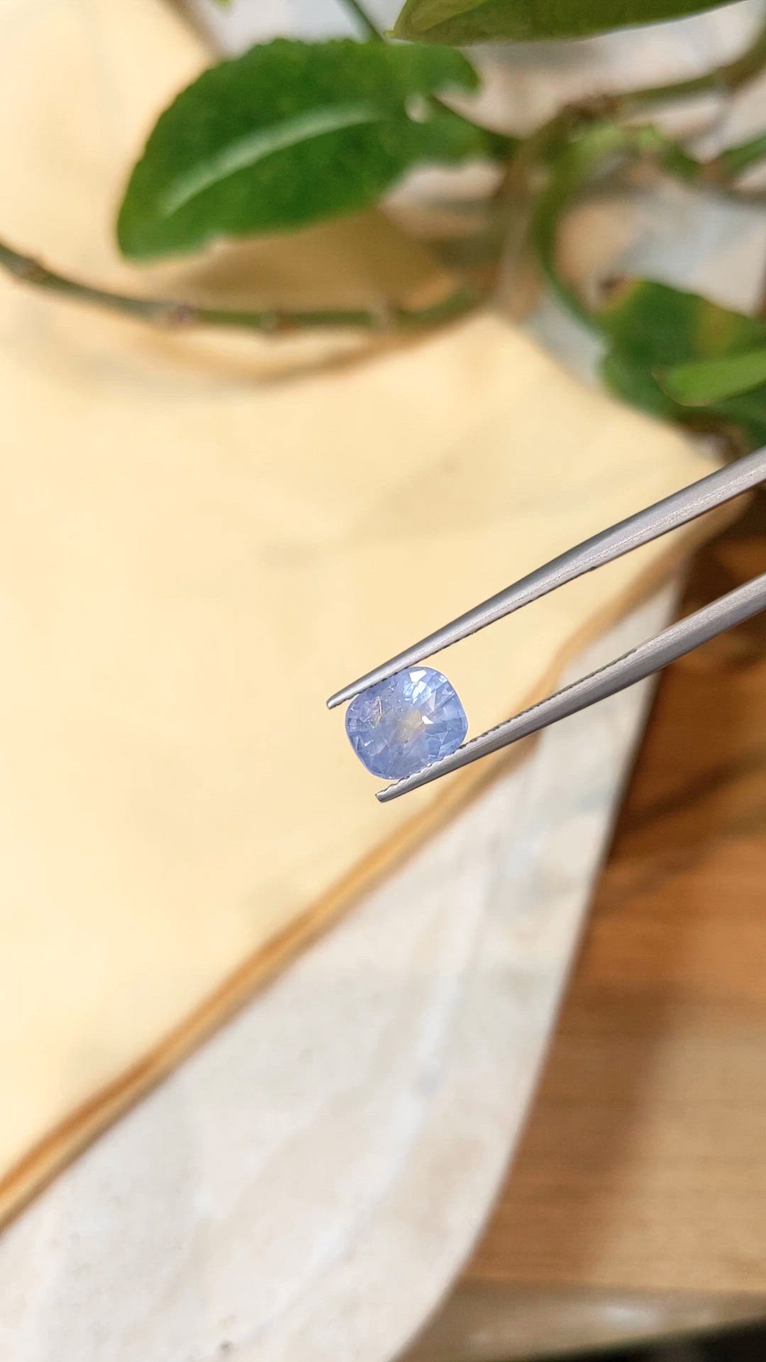 2.37 Ct. Blue Sapphire from Burma (Myanmar) Size Video