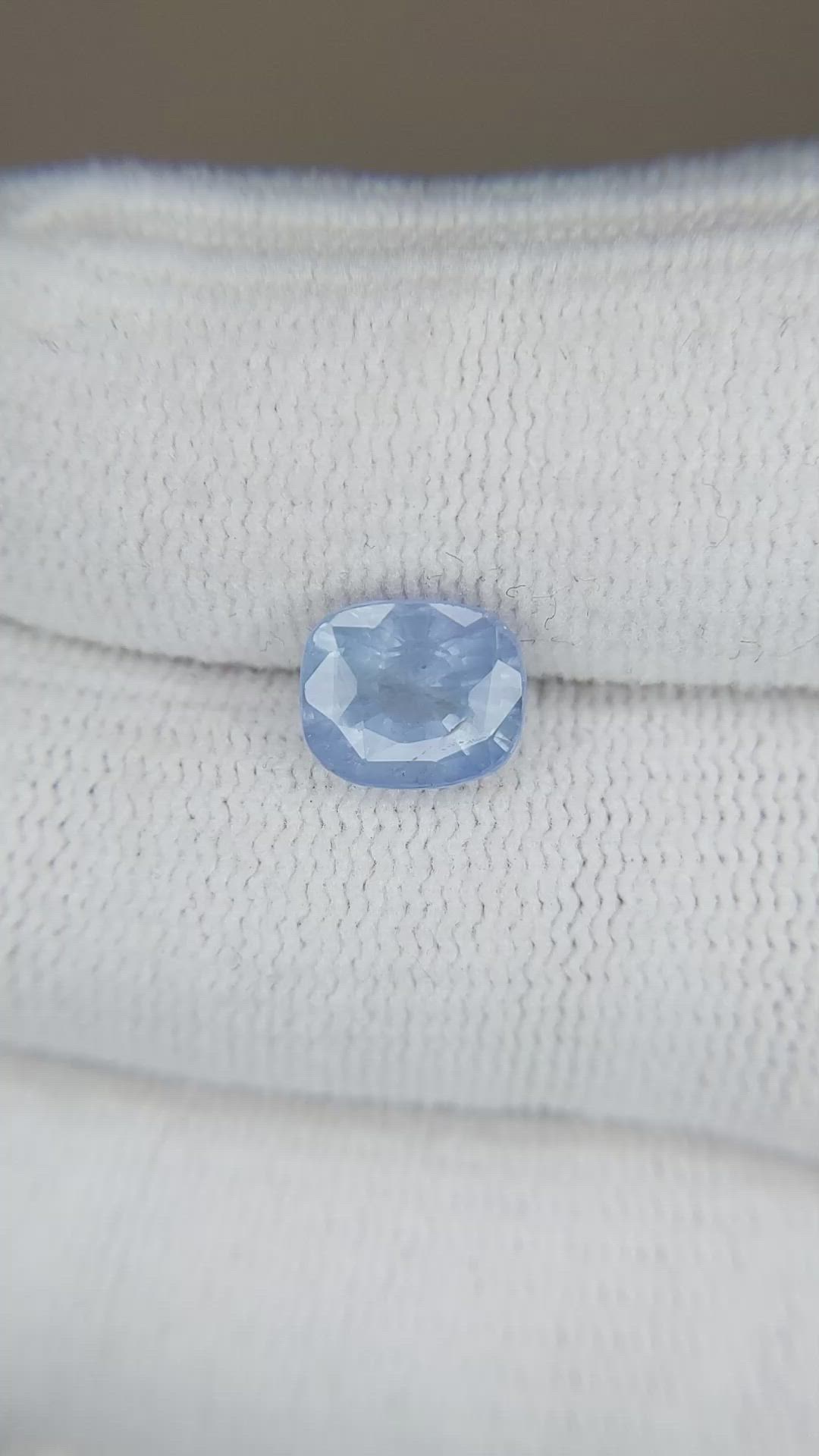 2.37 Ct. Blue Sapphire from Burma (Myanmar) Size Video