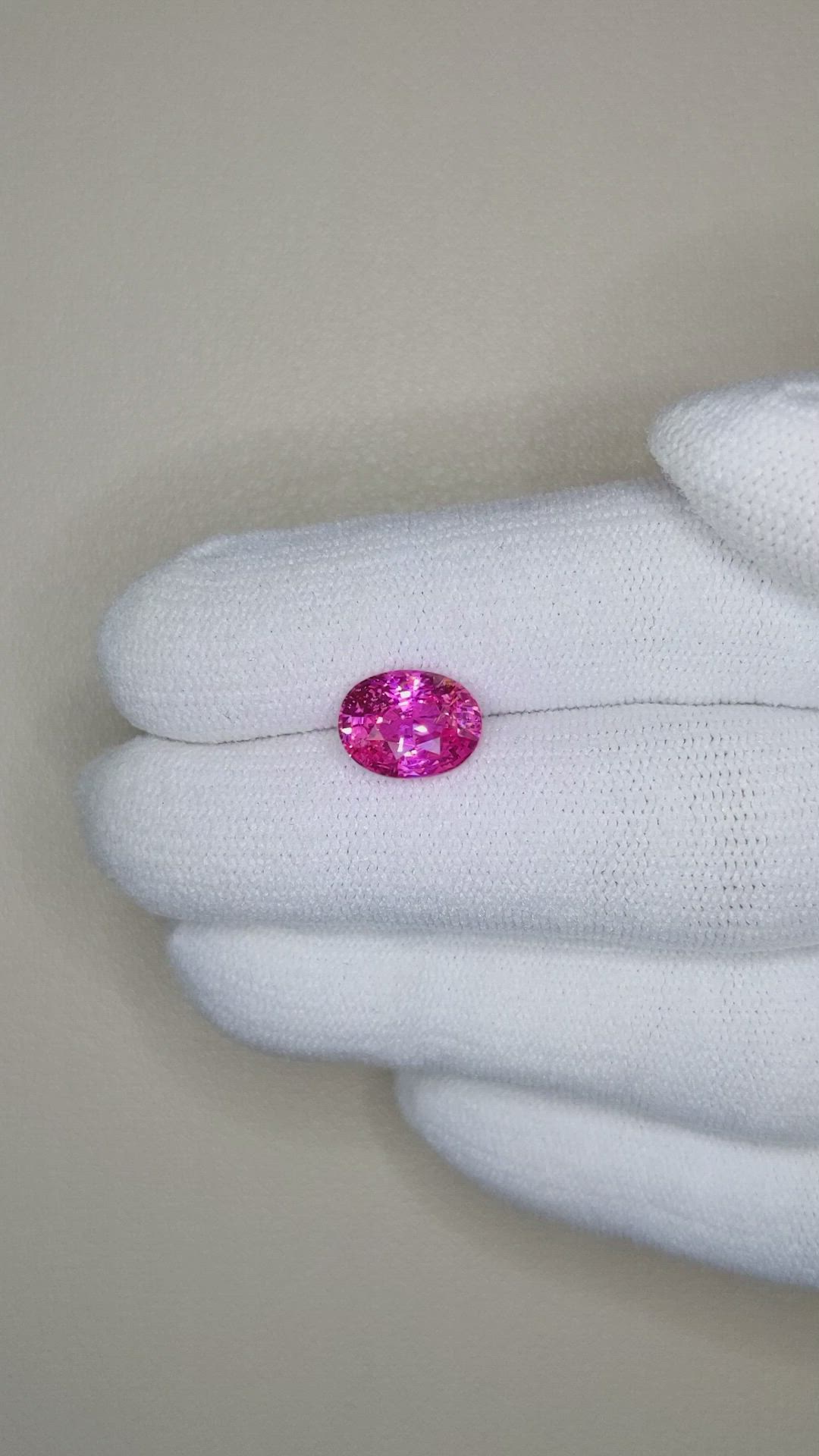 3.01 Ct. Pink Sapphire from Ceylon (Sri Lanka) Size Video