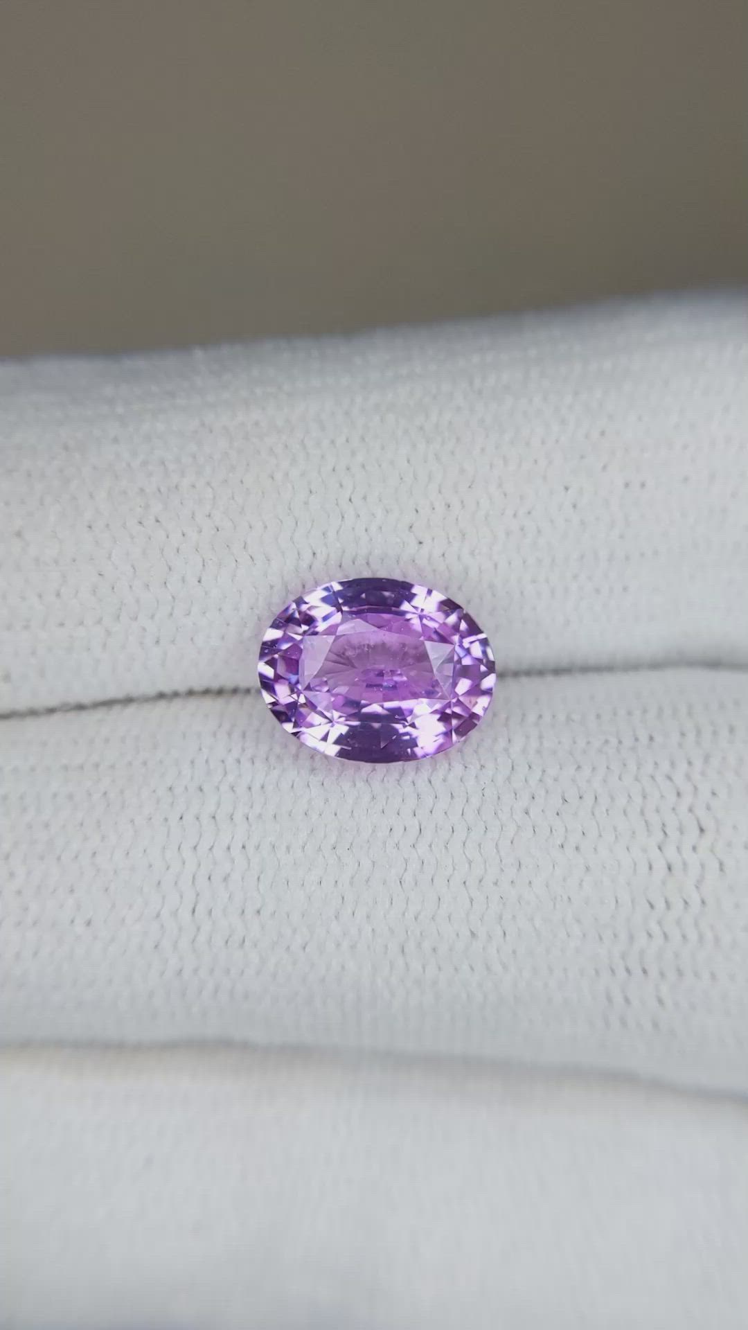 3.09 Ct. Purple Sapphire from Ceylon (Sri Lanka) Size Video