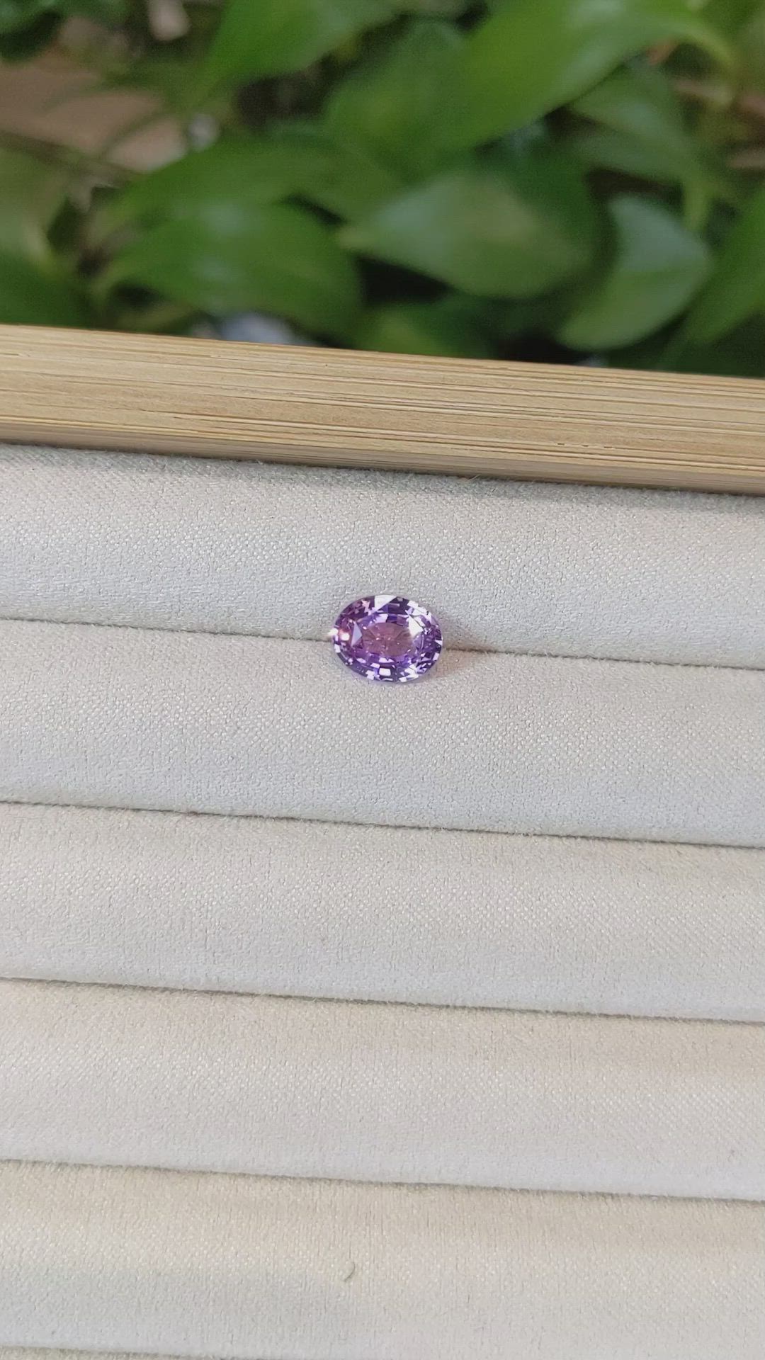 3.09 Ct. Purple Sapphire from Ceylon (Sri Lanka) Size Video