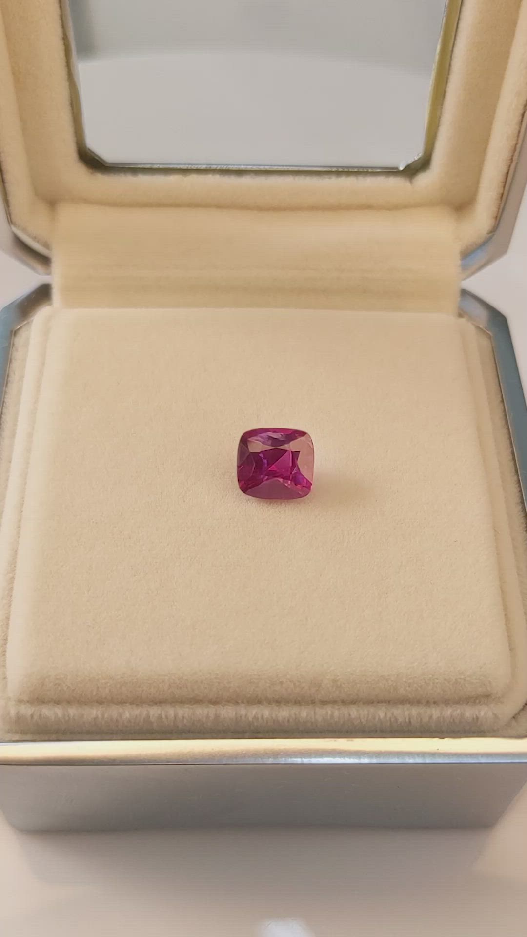 2.35 Ct. Reddish Pink Sapphire from Mozambique Size Video