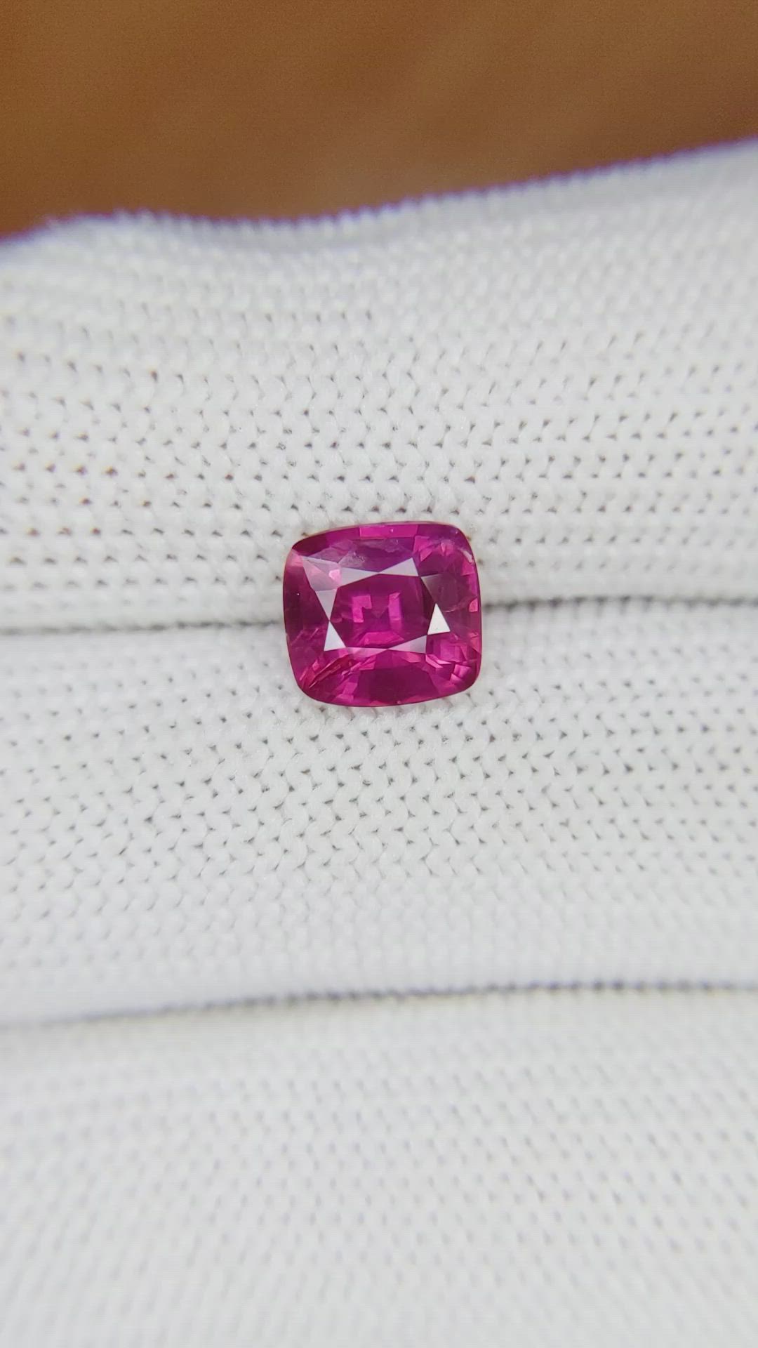 2.35 Ct. Reddish Pink Sapphire from Mozambique Size Video