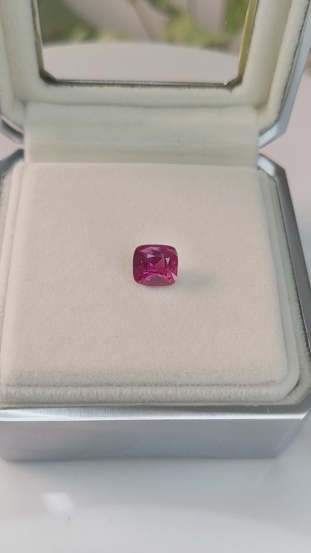 2.35 Ct. Reddish Pink Sapphire from Mozambique Size Video