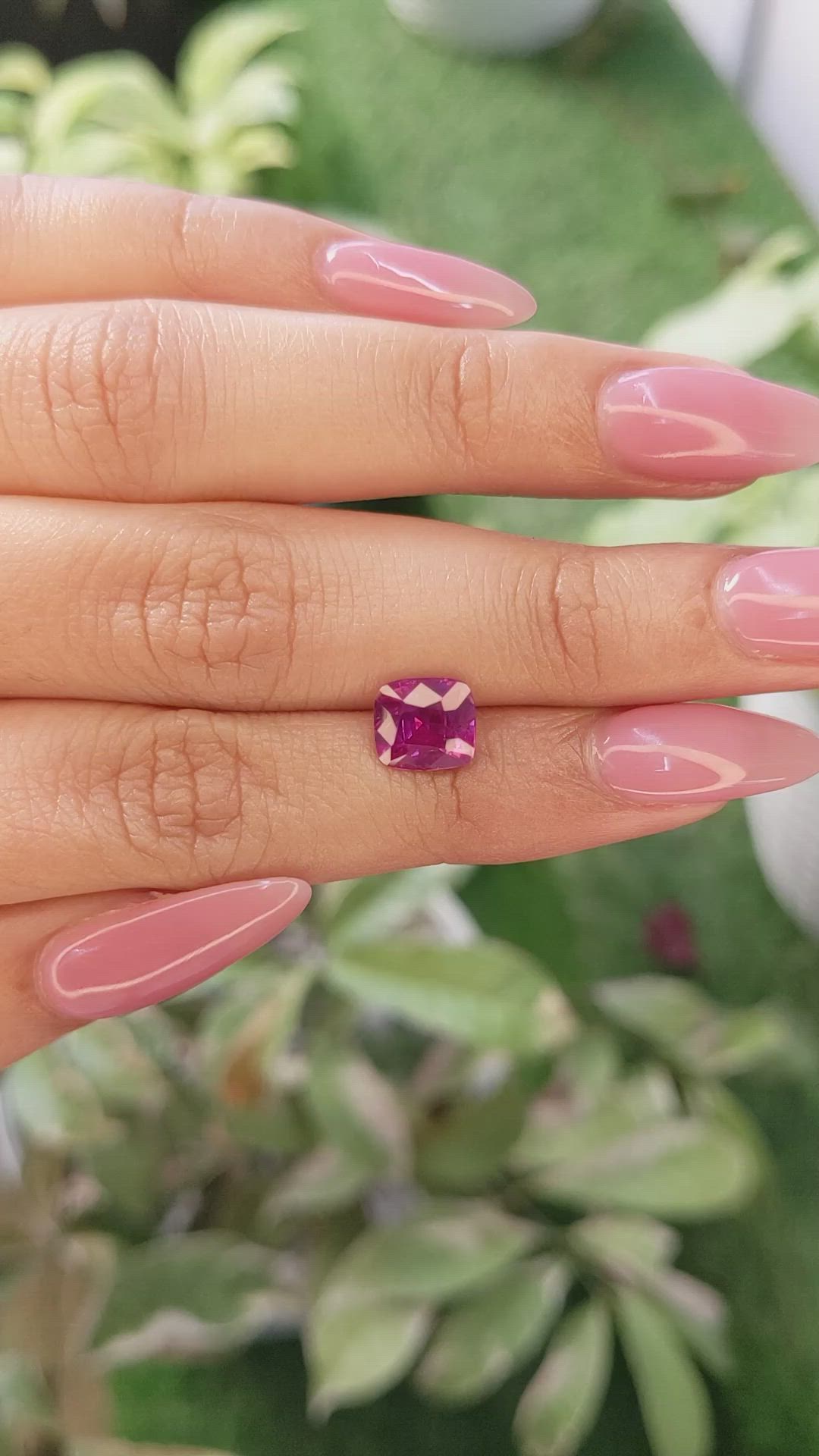 2.35 Ct. Reddish Pink Sapphire from Mozambique Size Video