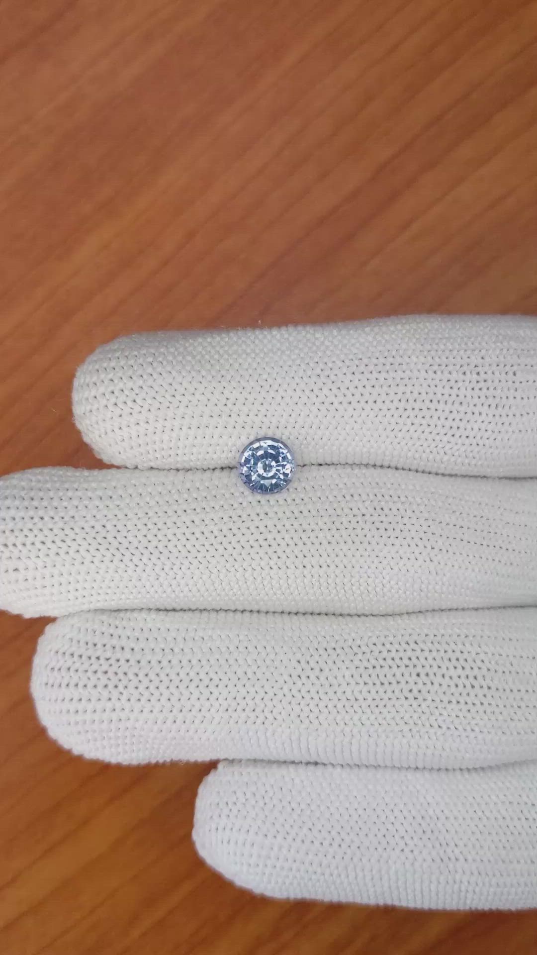 1.20 Ct. Blue Sapphire from Ceylon (Sri Lanka) Size Video