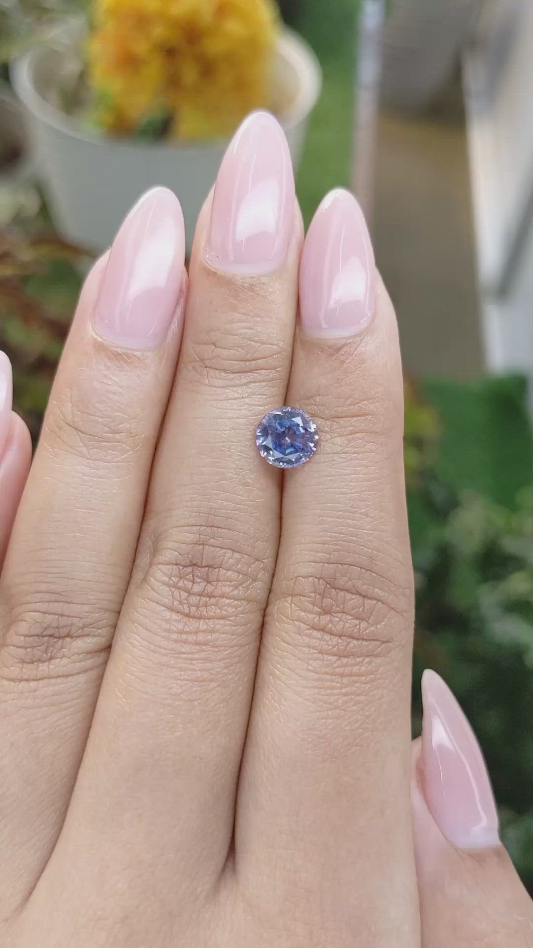 1.93 Ct. Blue Sapphire from Ceylon (Sri Lanka) Size Video