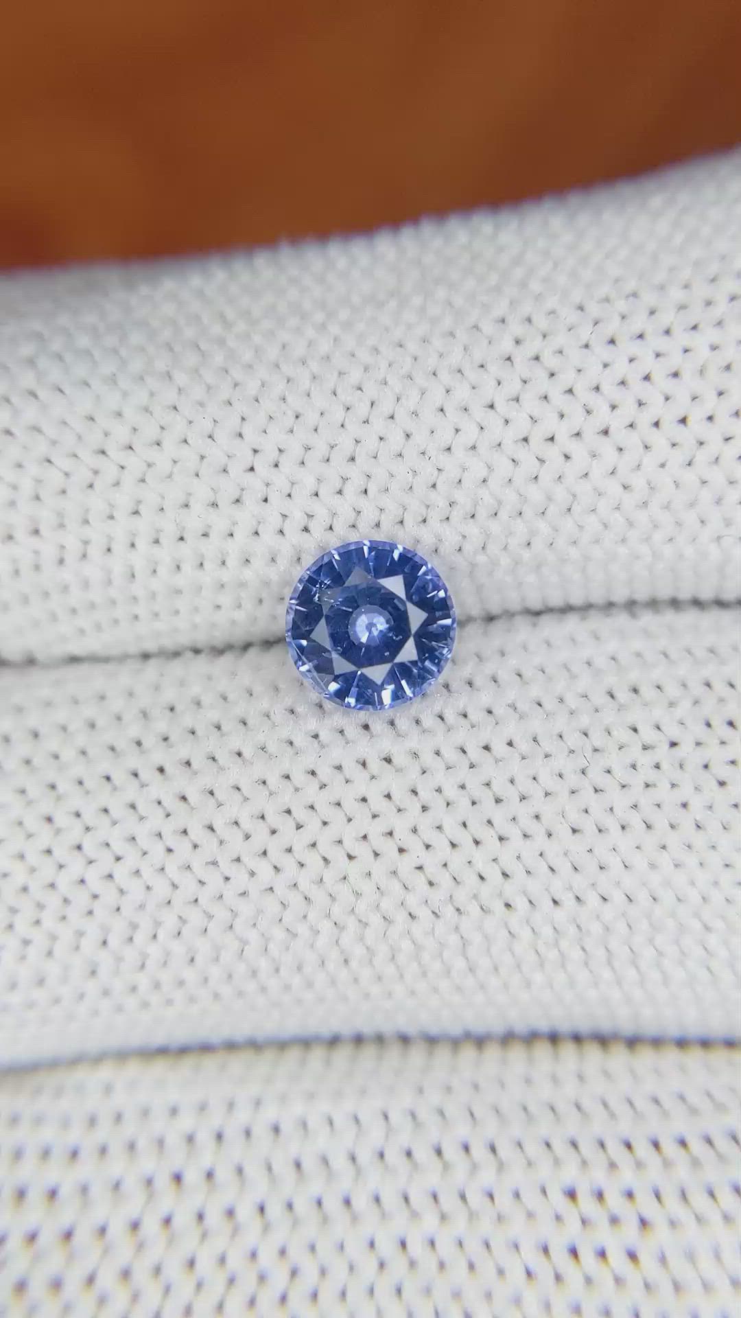 1.48 Ct. Blue Sapphire from Ceylon (Sri Lanka) Size Video