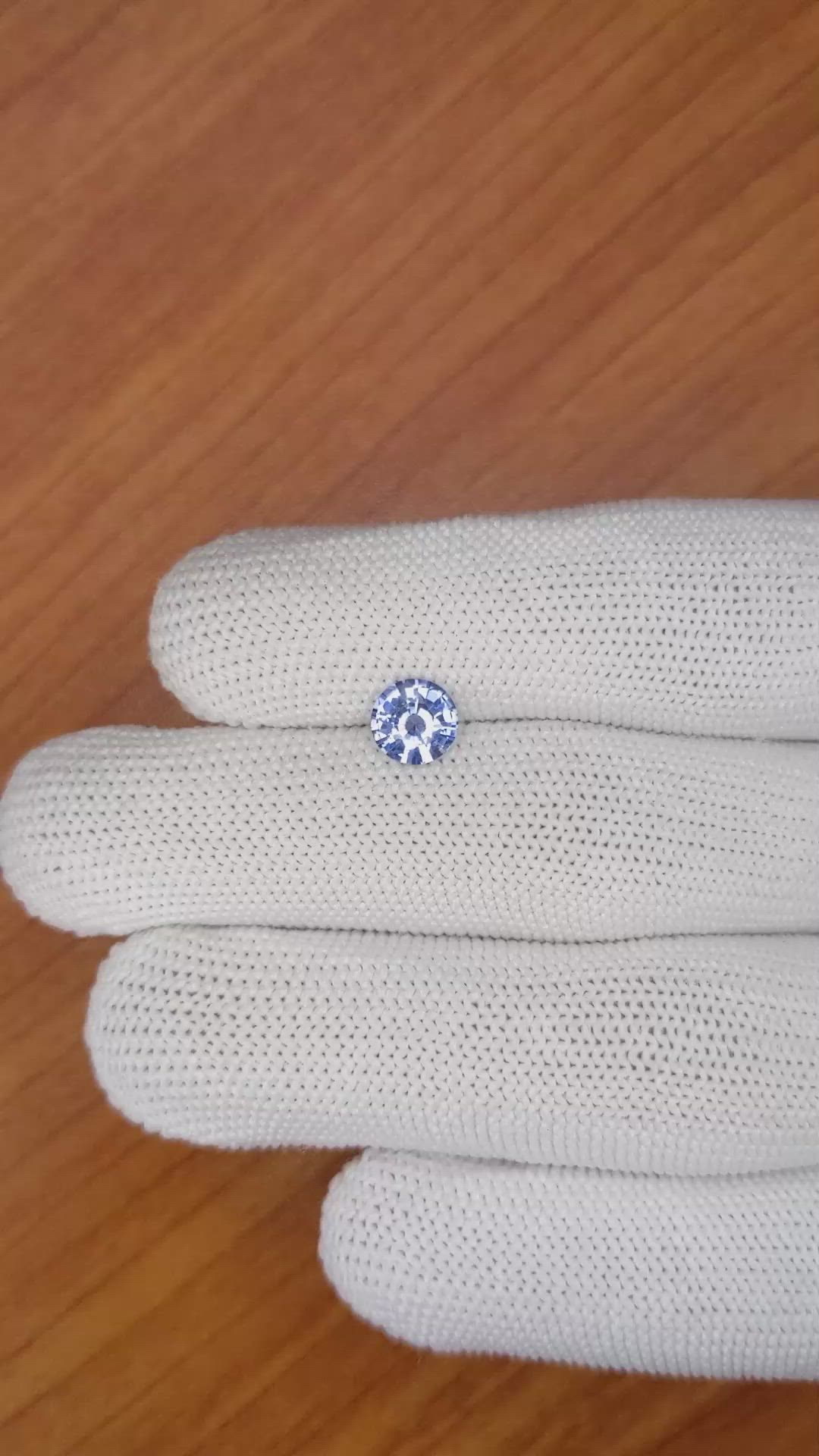 1.13 Ct. Blue Sapphire from Ceylon (Sri Lanka) Size Video