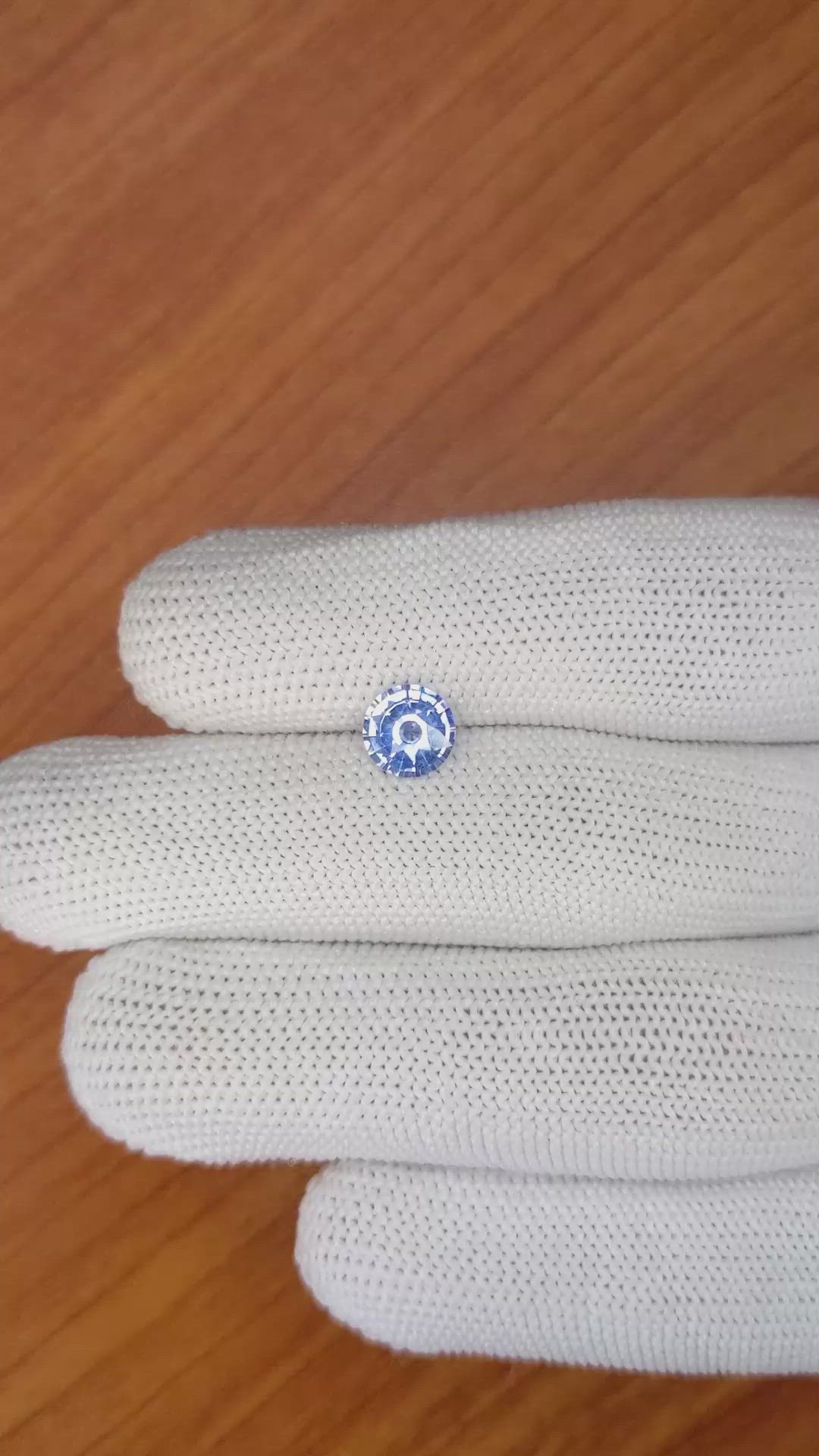 1.29 Ct. Blue Sapphire from Ceylon (Sri Lanka) Size Video