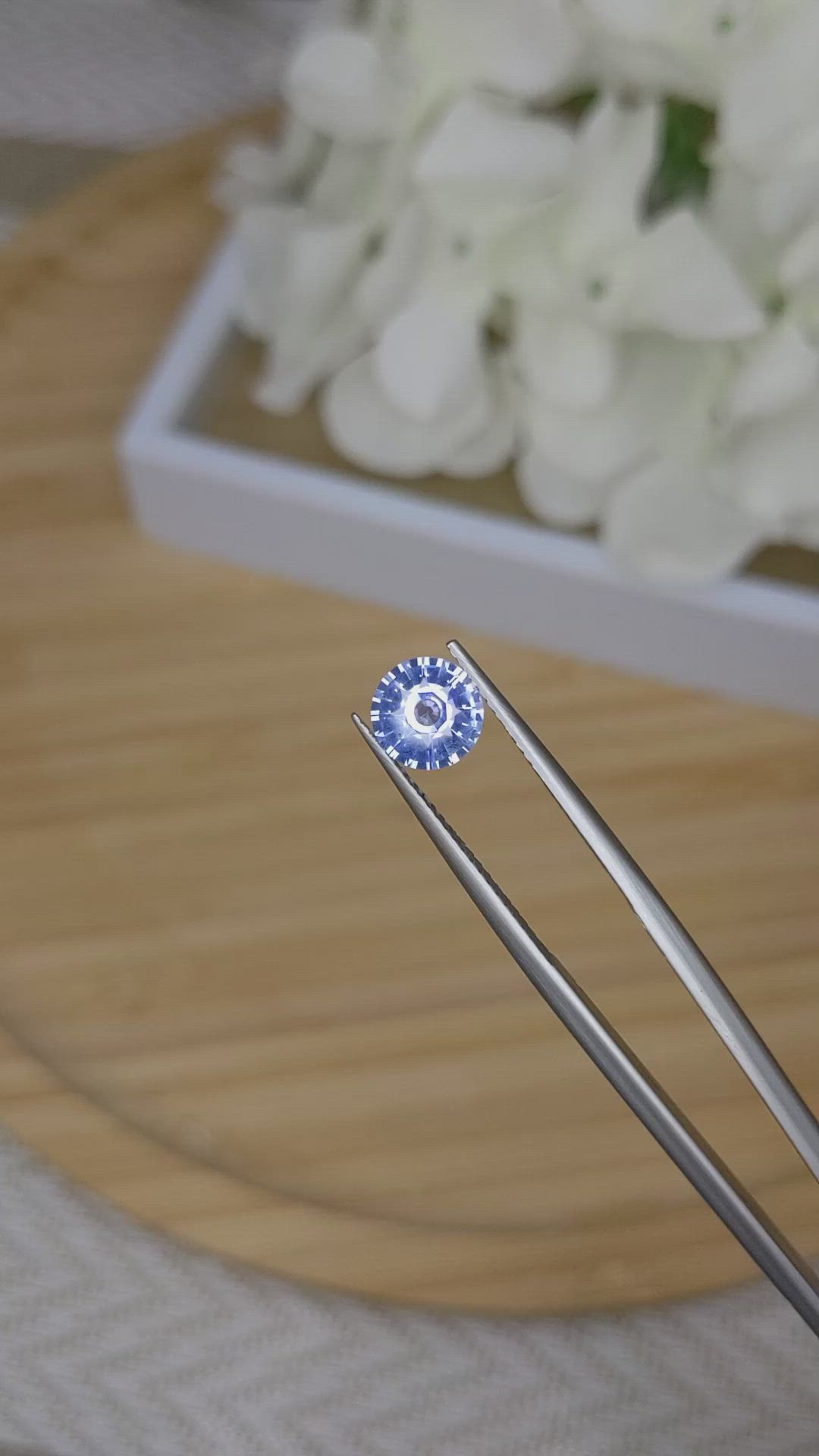 1.29 Ct. Blue Sapphire from Ceylon (Sri Lanka) Size Video