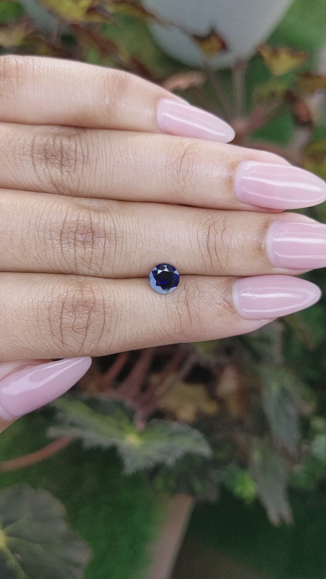 0.87 Ct. Blue Sapphire from Ceylon (Sri Lanka) Size Video