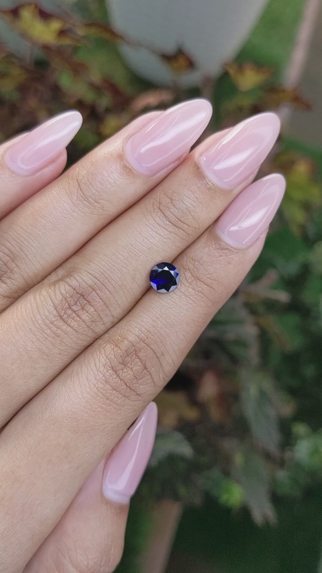 0.87 Ct. Blue Sapphire from Ceylon (Sri Lanka) Size Video