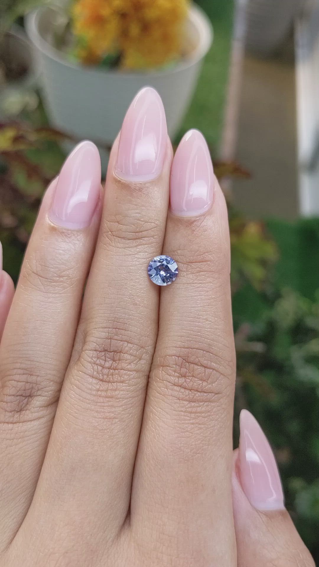 0.96 Ct. Blue Sapphire from Ceylon (Sri Lanka) Size Video