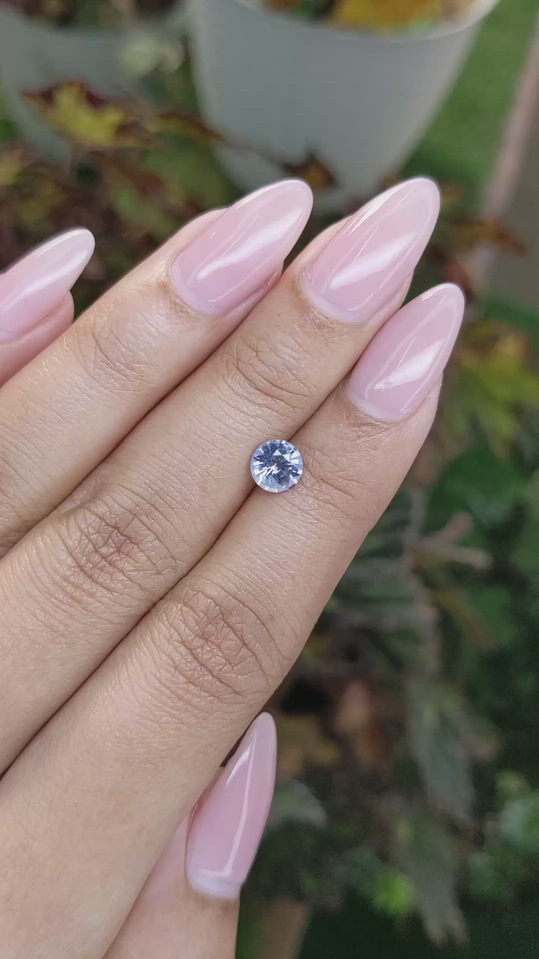 0.96 Ct. Blue Sapphire from Ceylon (Sri Lanka) Size Video