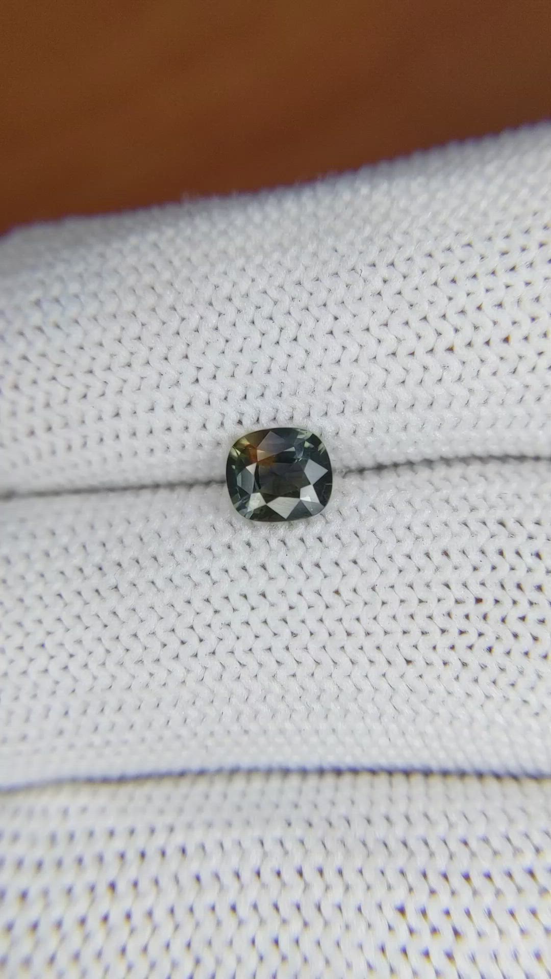 0.79 Ct. Bi Color Sapphire from Madagascar Size Video