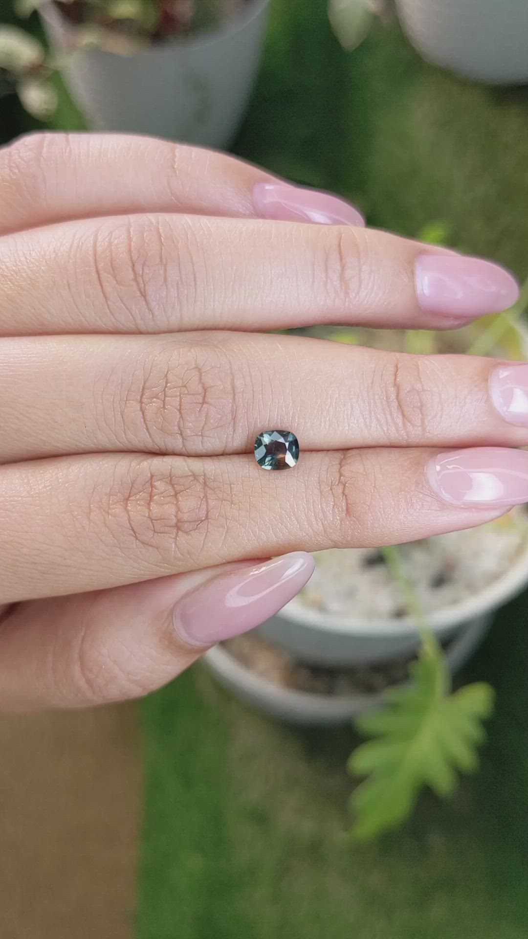 0.79 Ct. Bi Color Sapphire from Madagascar Size Video