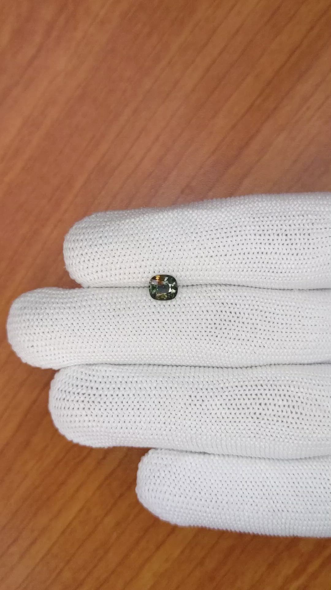 0.79 Ct. Bi Color Sapphire from Madagascar Size Video
