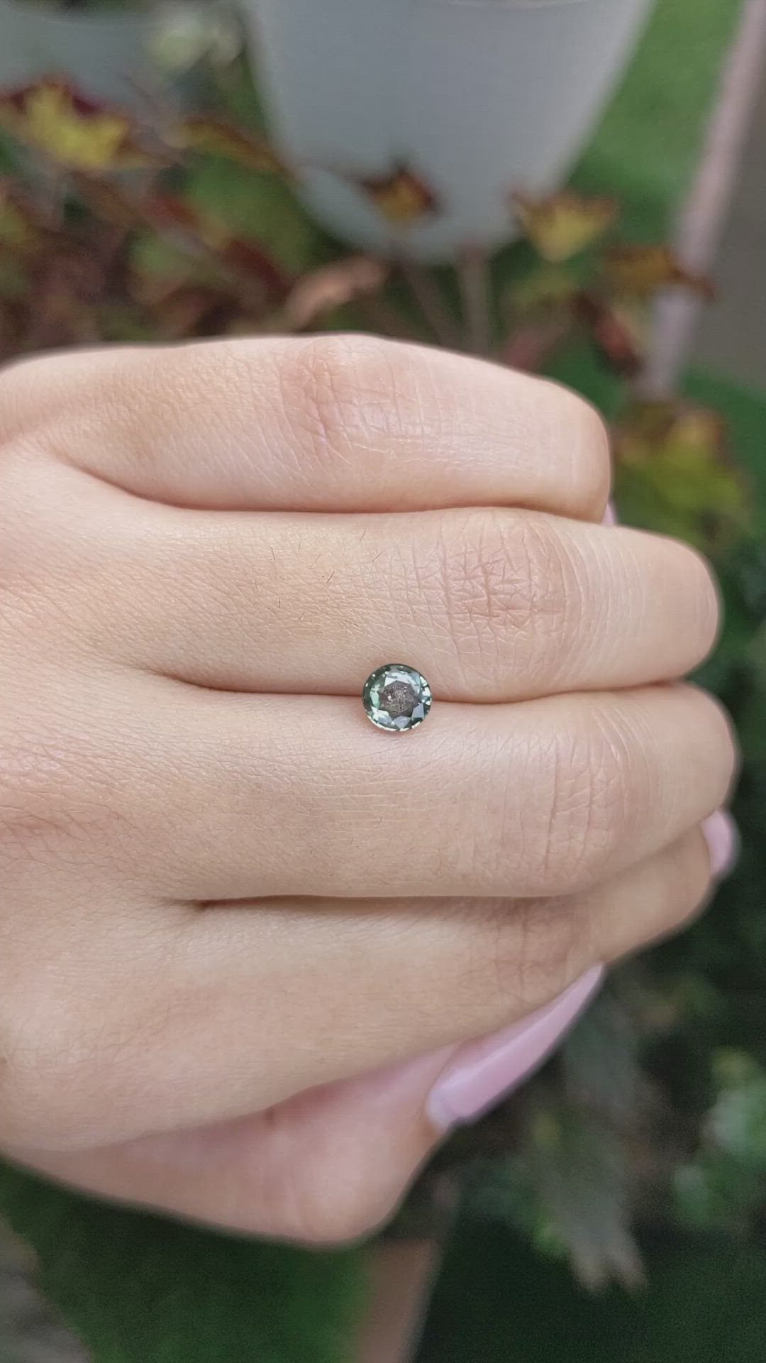 0.82 Ct. Green Sapphire from Madagascar Size Video