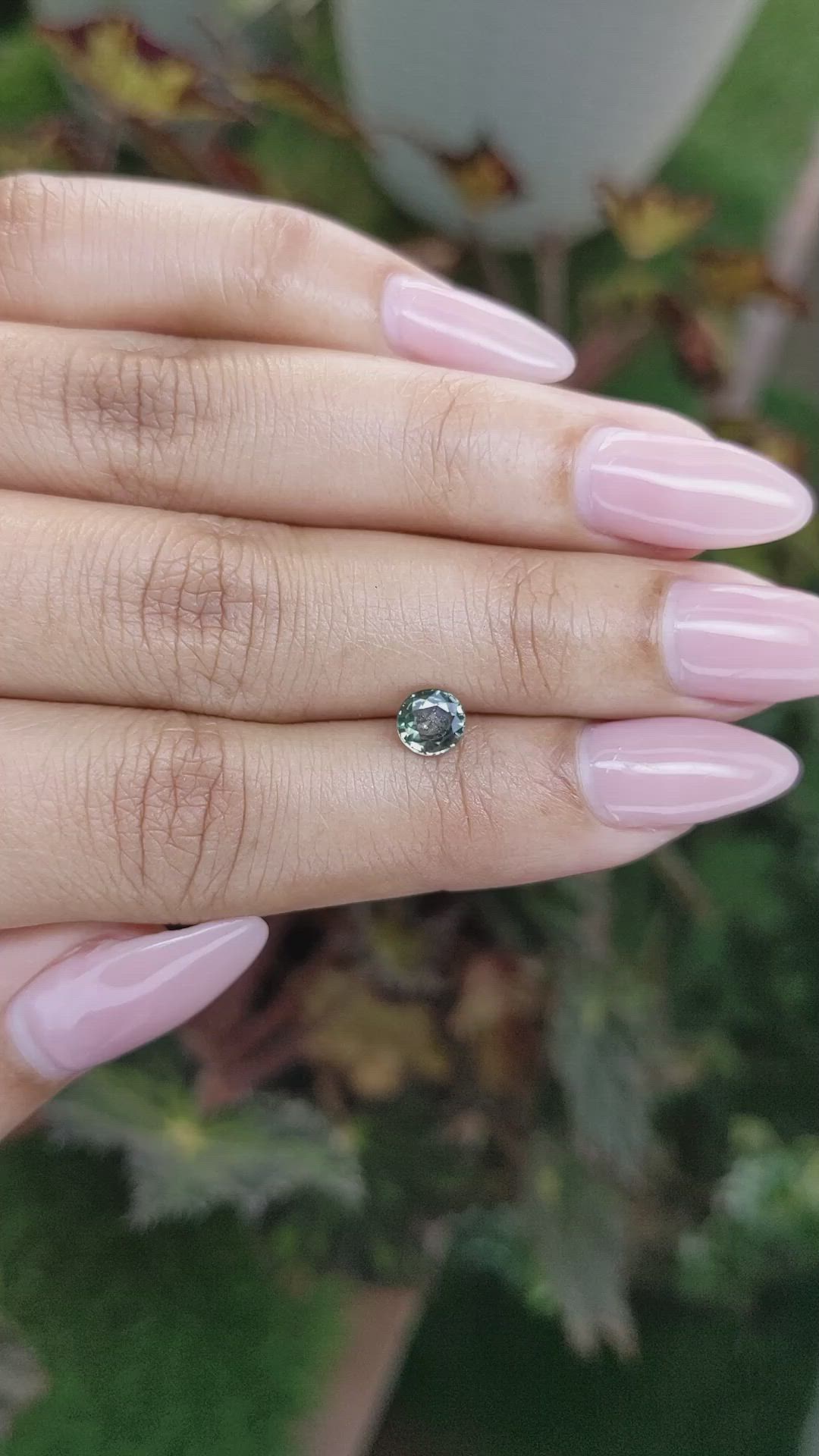 0.82 Ct. Green Sapphire from Madagascar Size Video