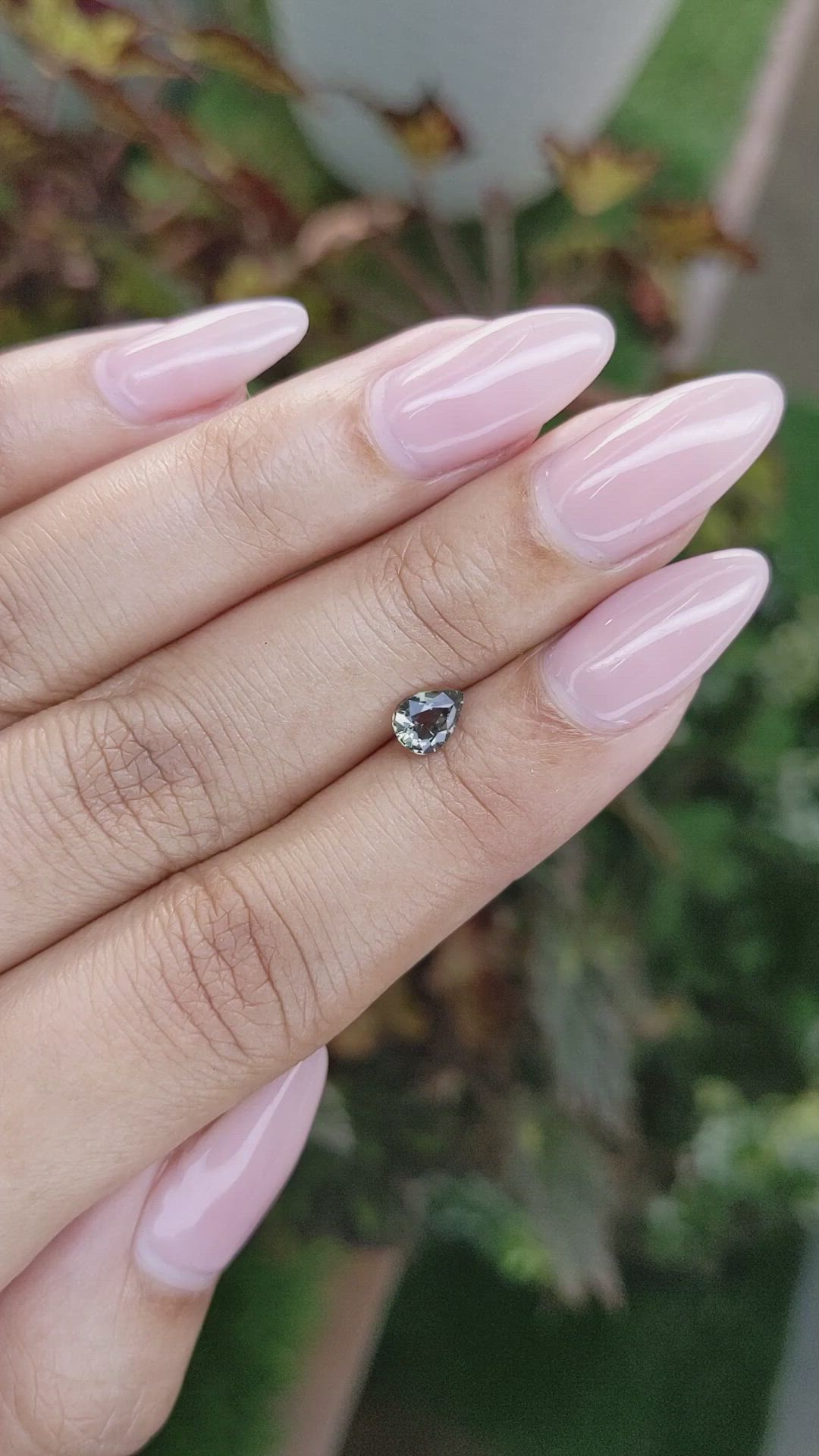 0.56 Ct. Green Sapphire from Madagascar Size Video