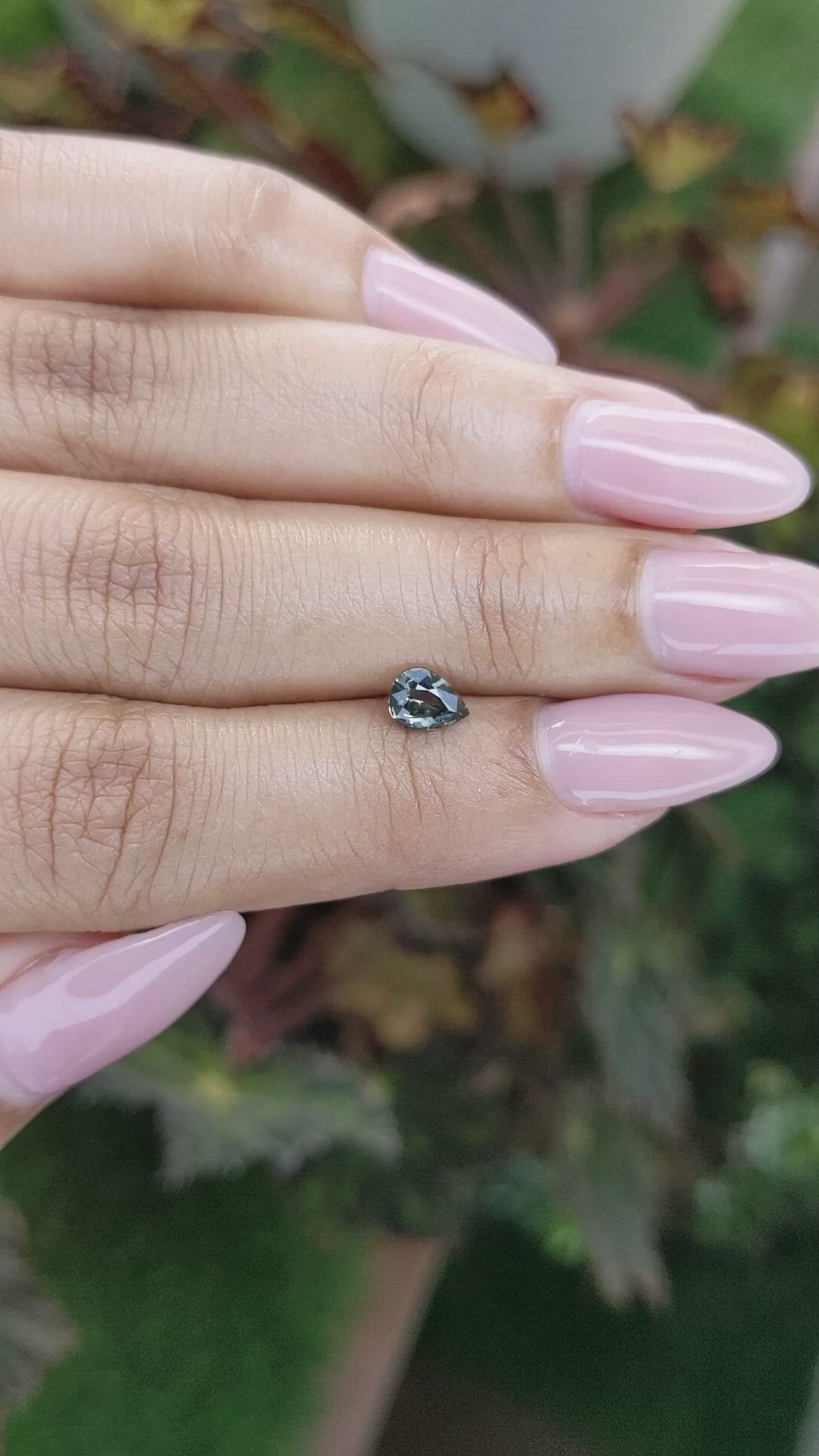 0.56 Ct. Green Sapphire from Madagascar Size Video