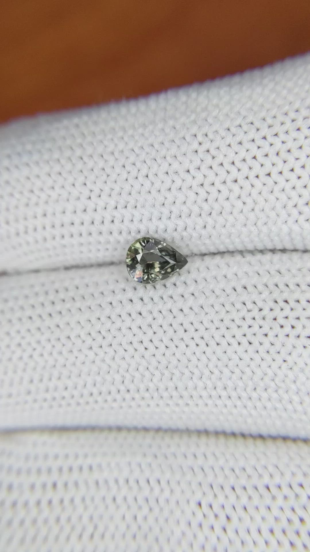 0.56 Ct. Green Sapphire from Madagascar Size Video