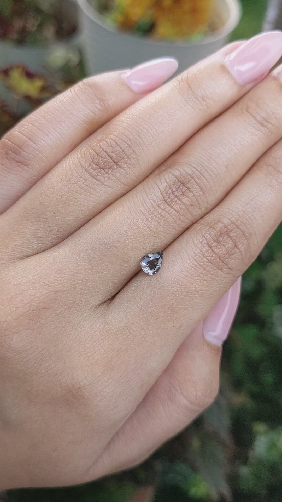 0.56 Ct. Green Sapphire from Madagascar Size Video