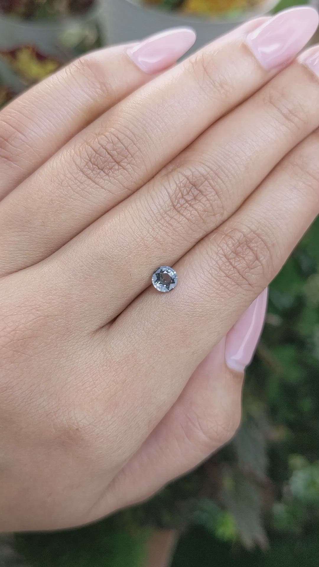 0.59 Ct. Green Sapphire from Madagascar Size Video