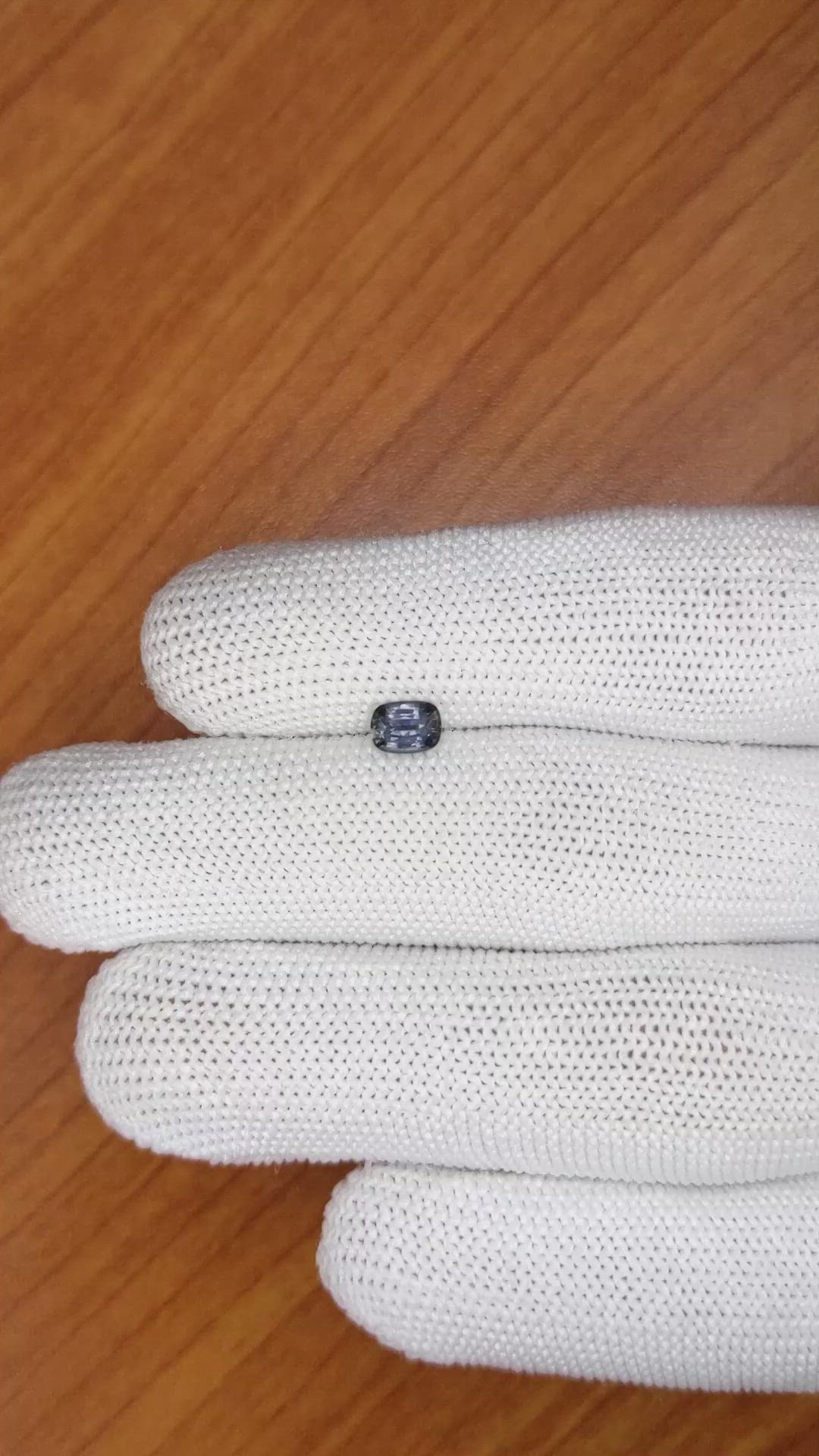 0.64 Ct. Greyish Blue Sapphire from Madagascar Size Video